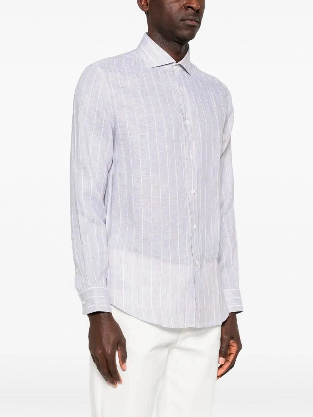 Brunello Cucinelli Linen Shirt Size US M / EU 48-50 / 2 - 4 Thumbnail
