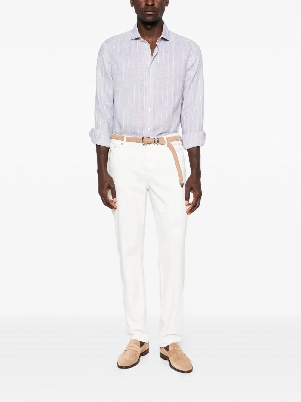 Brunello Cucinelli Linen Shirt Size US XL / EU 56 / 4 - 2 Thumbnail