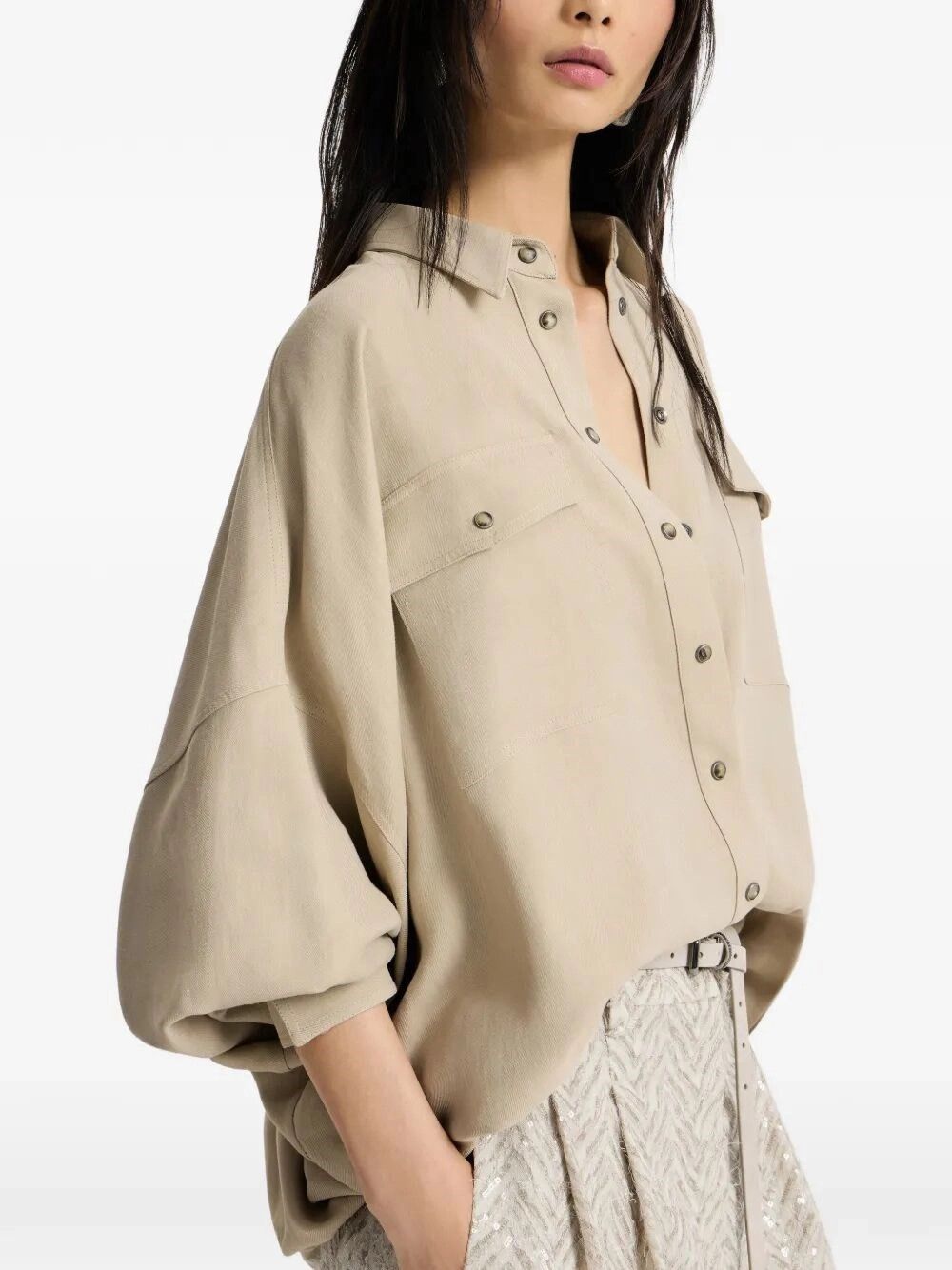 Brunello Cucinelli Shirt Size L / US 10 / IT 46 - 5 Thumbnail
