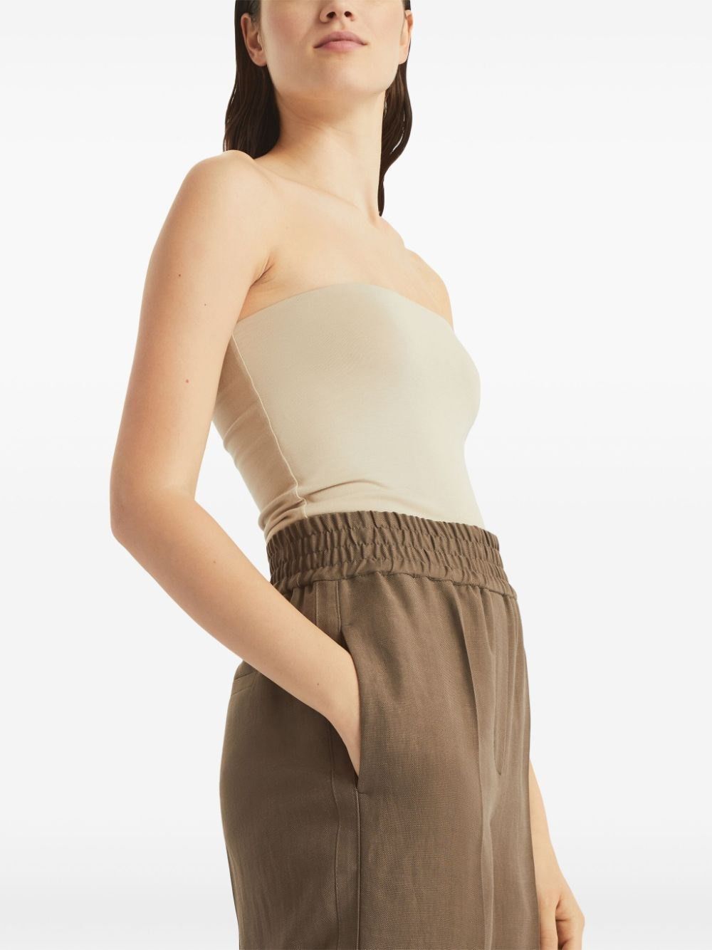 Brunello Cucinelli Viscose And Linen Fluid Twill Baggy Pull-On Pants Size 34" / US 12 / IT 48 - 3 Thumbnail