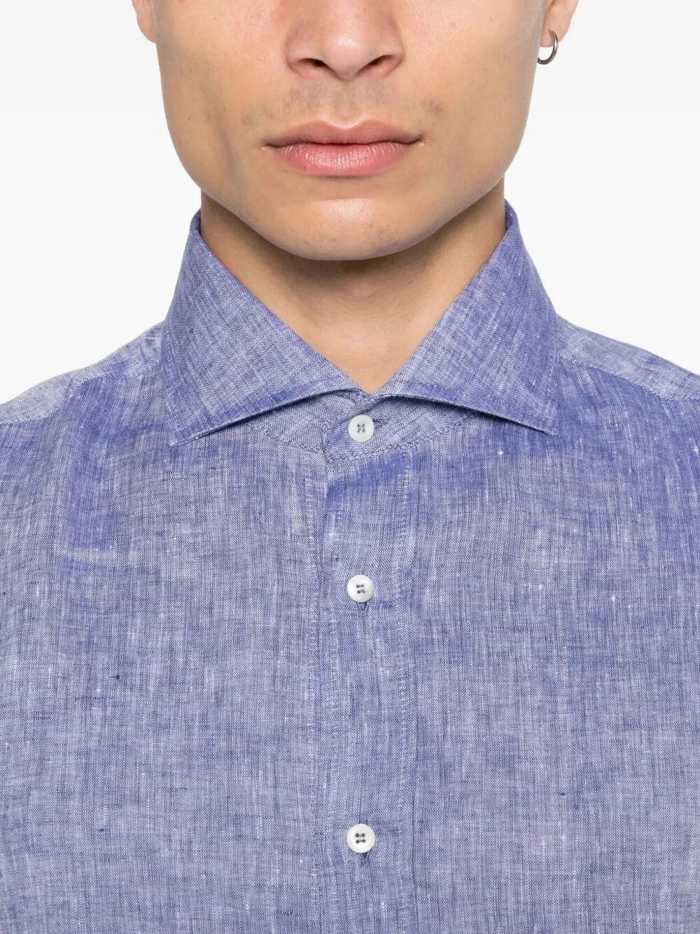 Brunello Cucinelli Linen Shirt Size US S / EU 44-46 / 1 - 5 Thumbnail