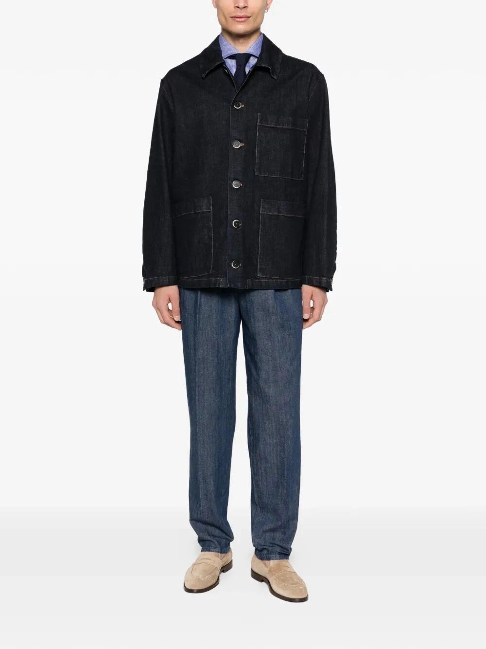 Brunello Cucinelli Linen Shirt Size US XL / EU 56 / 4 - 2 Thumbnail