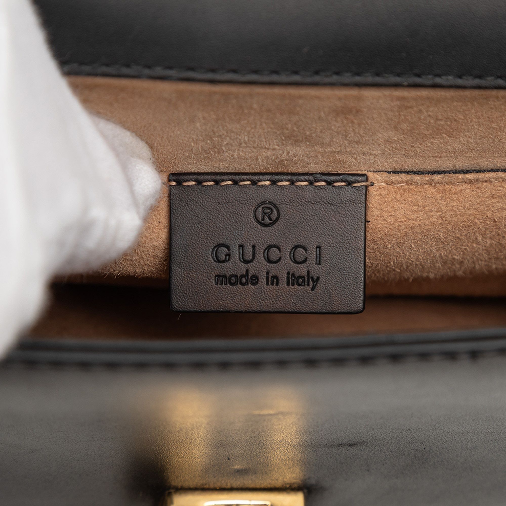 Gucci Gucci Mini Leather Web Sylvie Chain Crossbody Size ONE SIZE - 5 Thumbnail