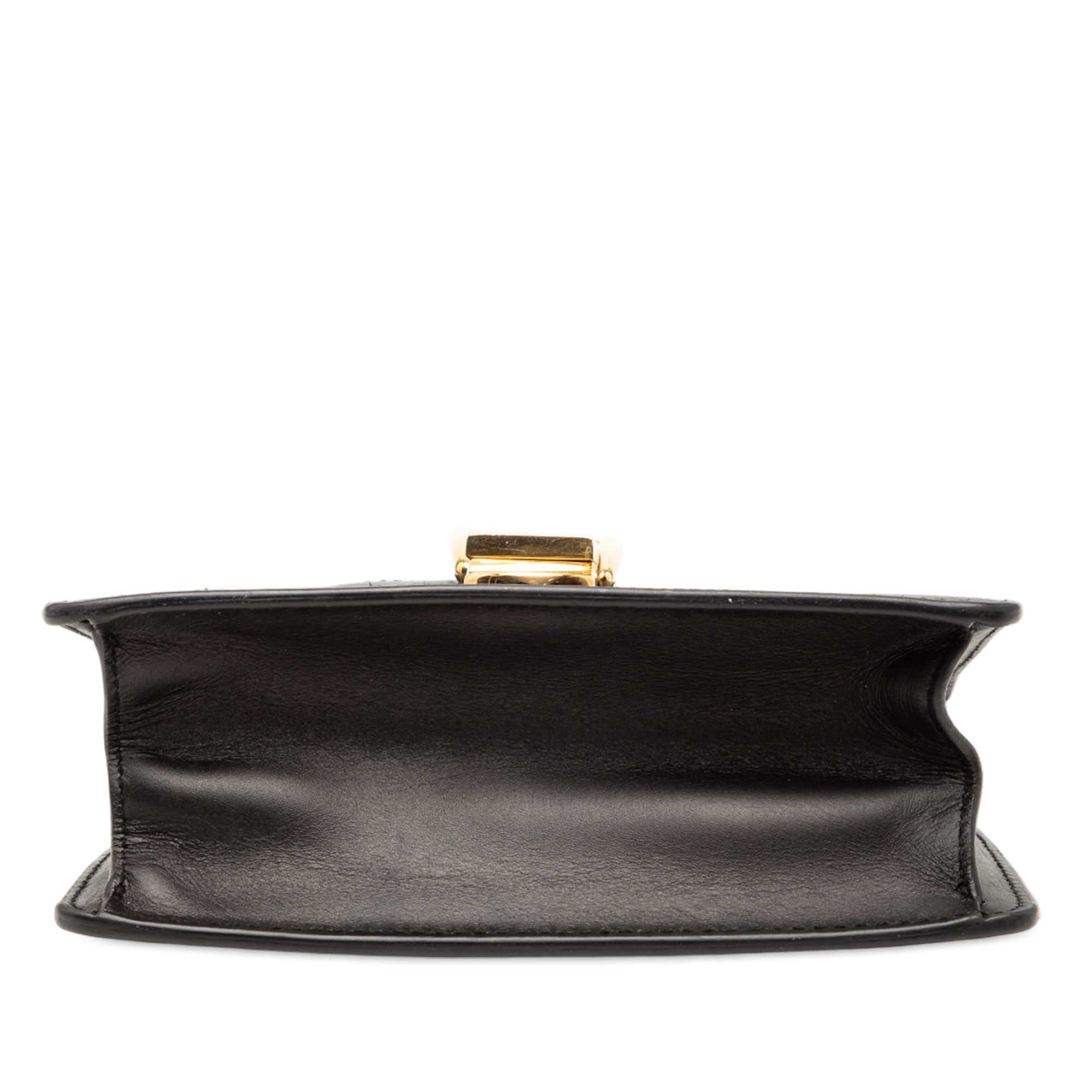 Gucci Gucci Mini Leather Web Sylvie Chain Crossbody Size ONE SIZE - 3 Thumbnail