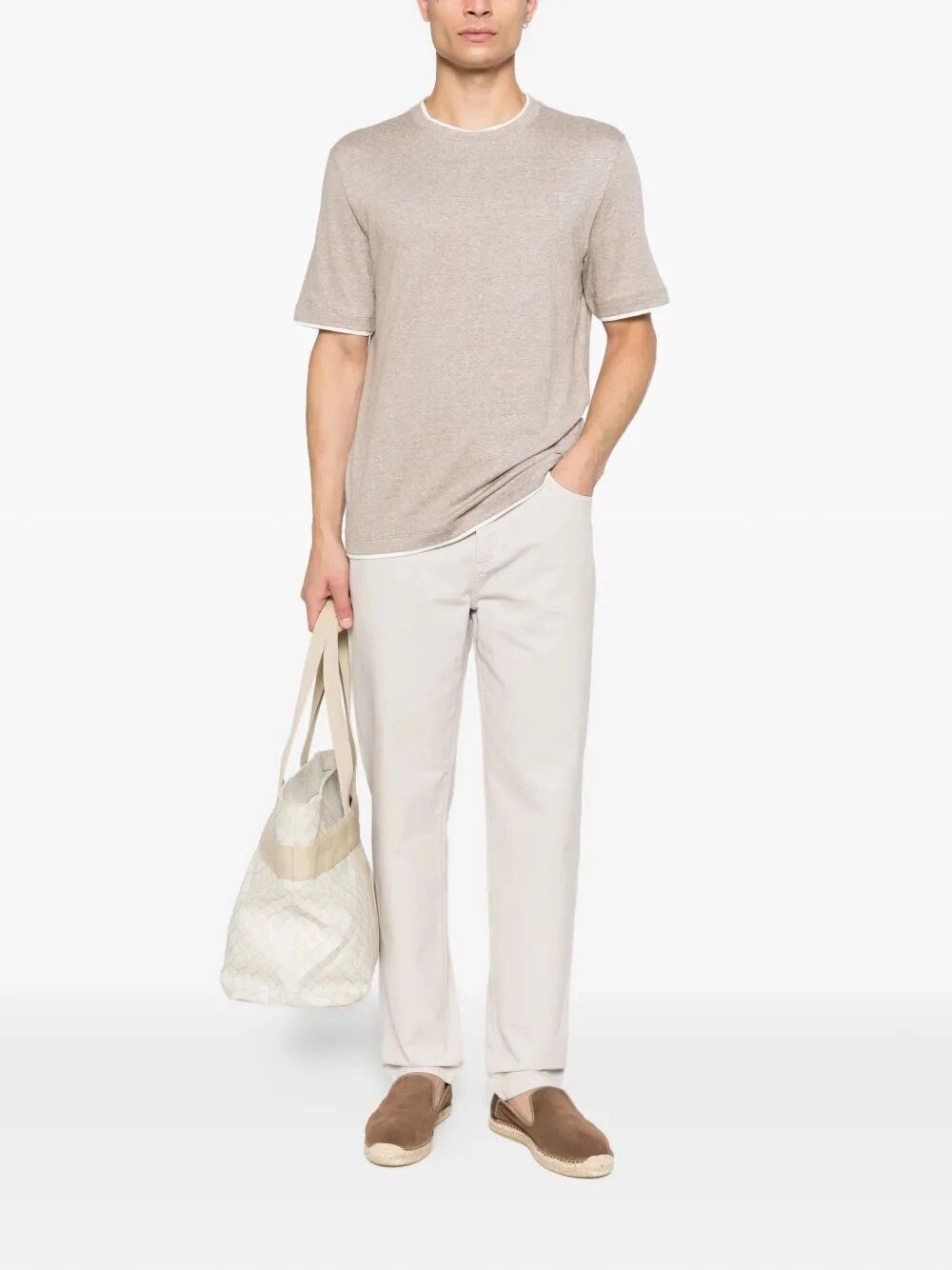 Brunello Cucinelli T-Shirt With Faux-Layering Size US L / EU 52-54 / 3 - 2 Thumbnail