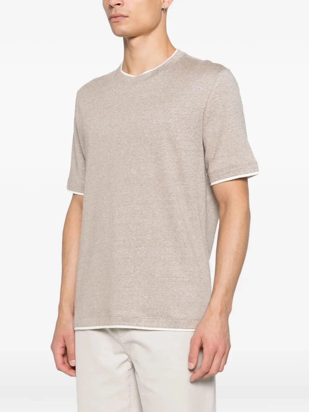 Brunello Cucinelli T-Shirt With Faux-Layering Size US S / EU 44-46 / 1 - 4 Thumbnail