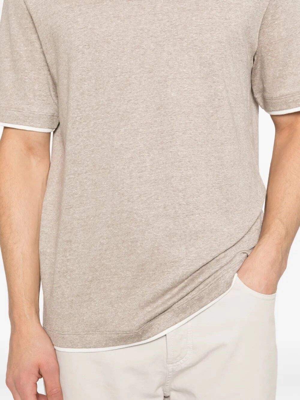 Brunello Cucinelli T-Shirt With Faux-Layering Size US XL / EU 56 / 4 - 5 Thumbnail