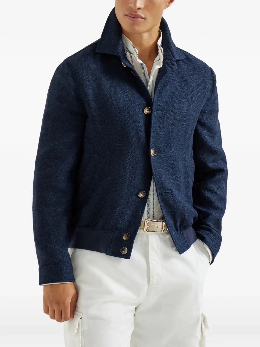 Brunello Cucinelli Bomber Jacket Size US XL / EU 56 / 4 - 5 Thumbnail