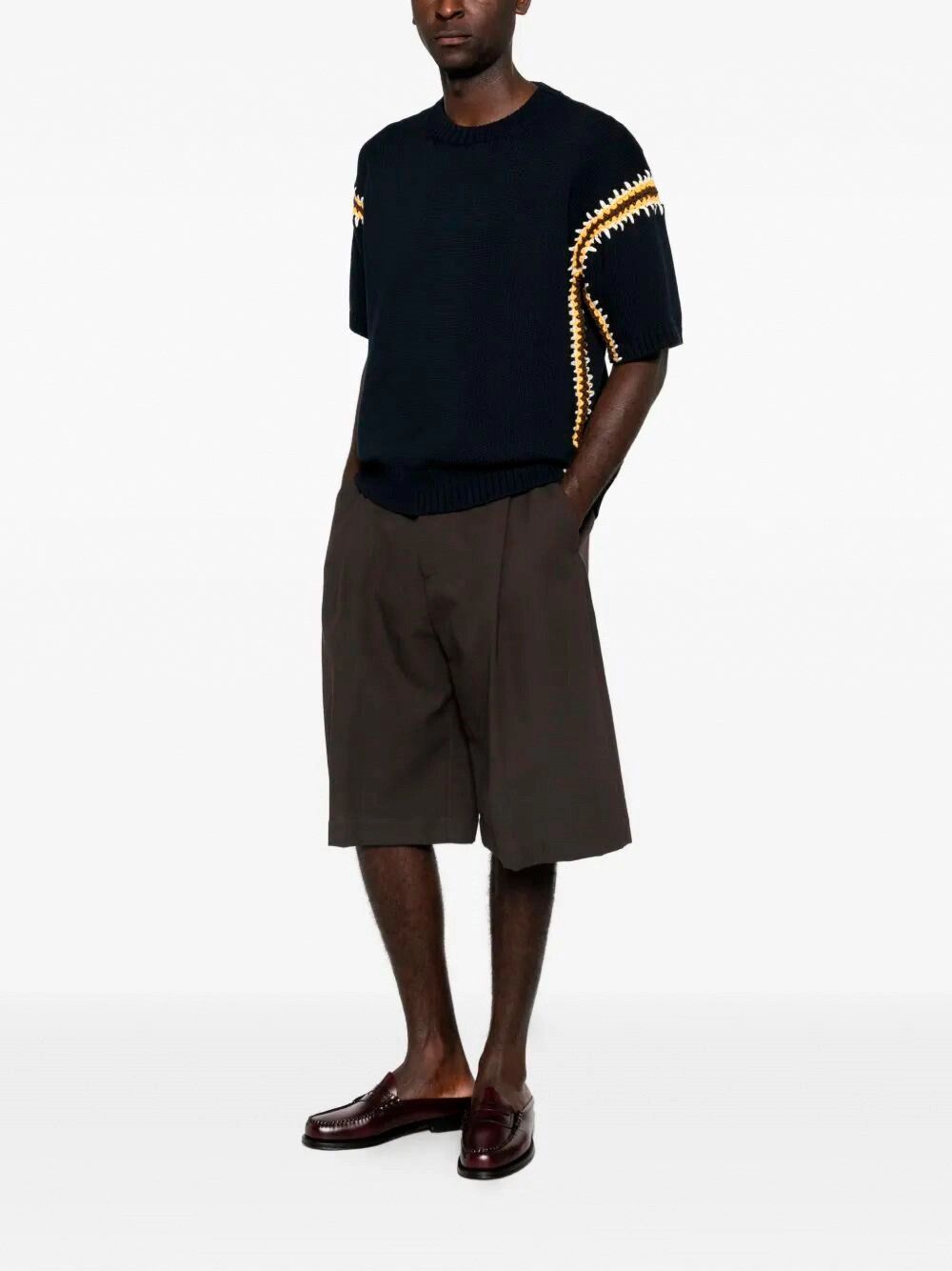 Prada Cotton Linen Polo Neck Size US L / EU 52-54 / 3 - 4 Thumbnail