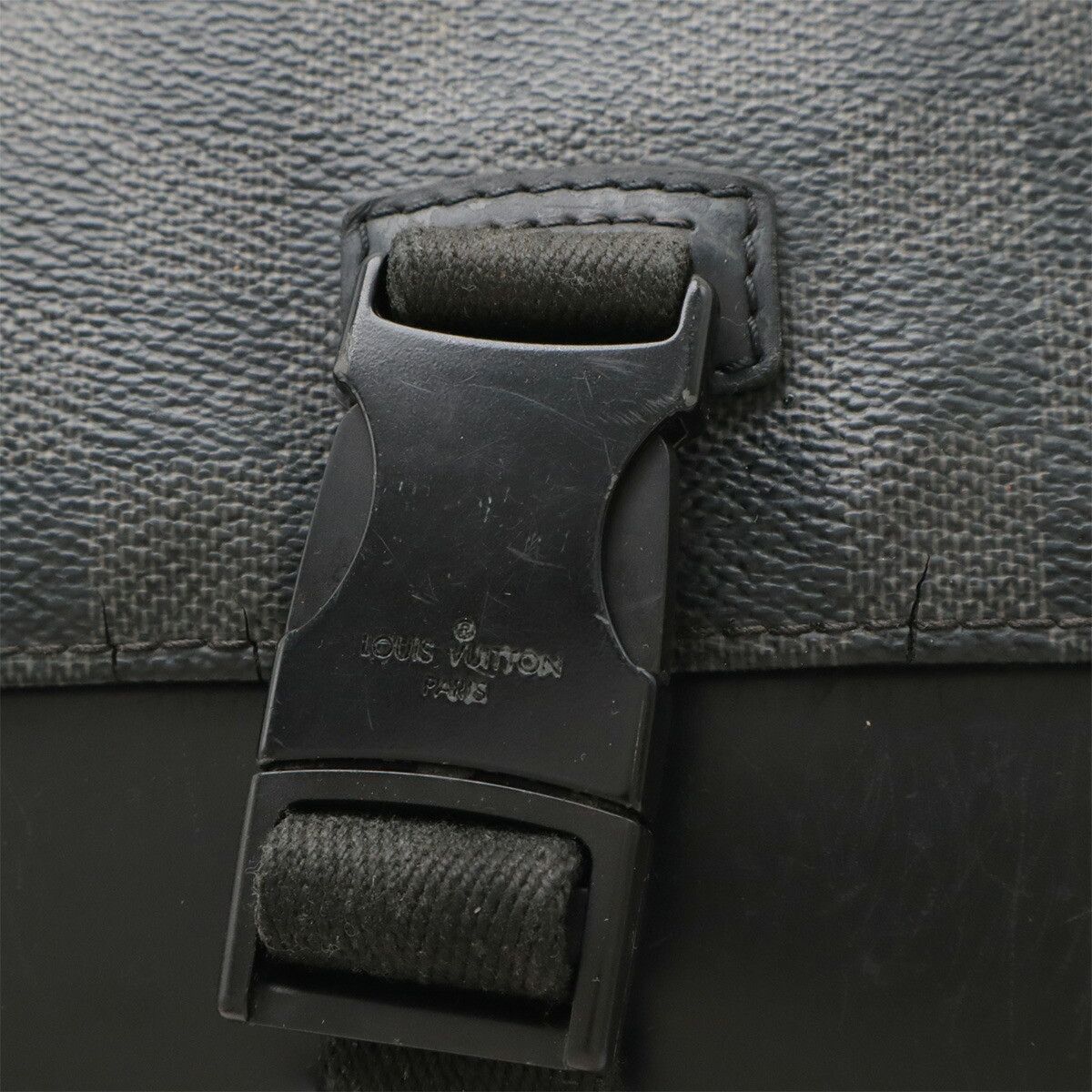 Louis Vuitton Louis Vuitton Louis Vuitton Messenger PM Damier Graphite Shoulder Bag Textile Shoulder Bag N41457 DUTY FREE for USA Size ONE SIZE - 5 Thumbnail