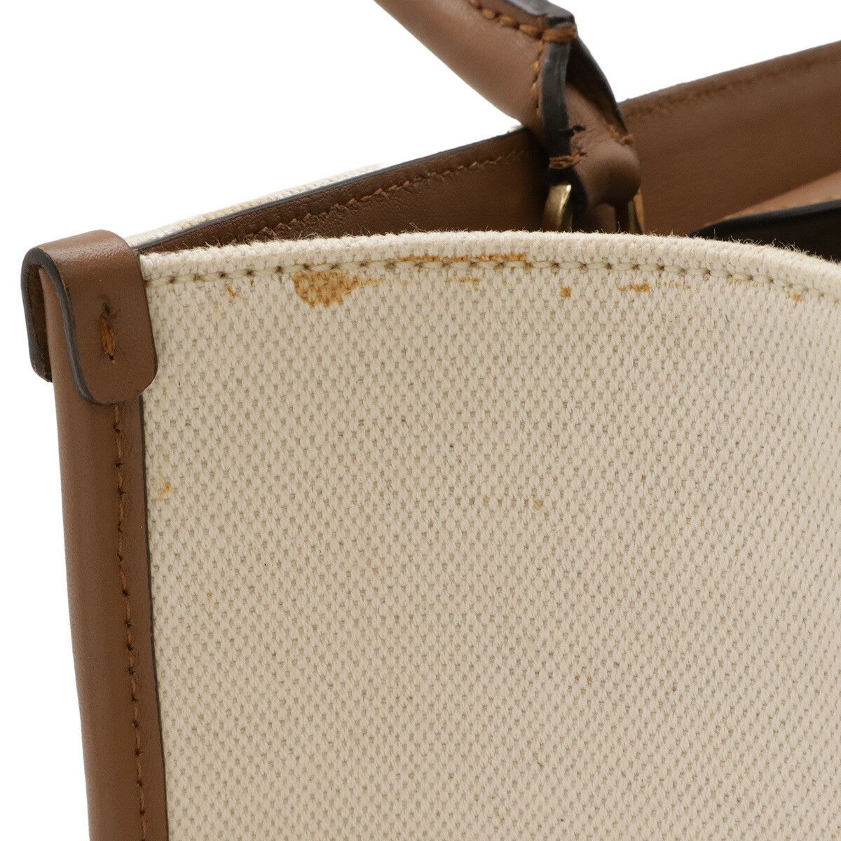 Jimmy Choo Jimmy Choo Jimmy Choo Varenne M Tote Canvas Calf Leather 2way Bag Textile Tote Bag DUTY FREE for USA Size ONE SIZE - 4 Thumbnail