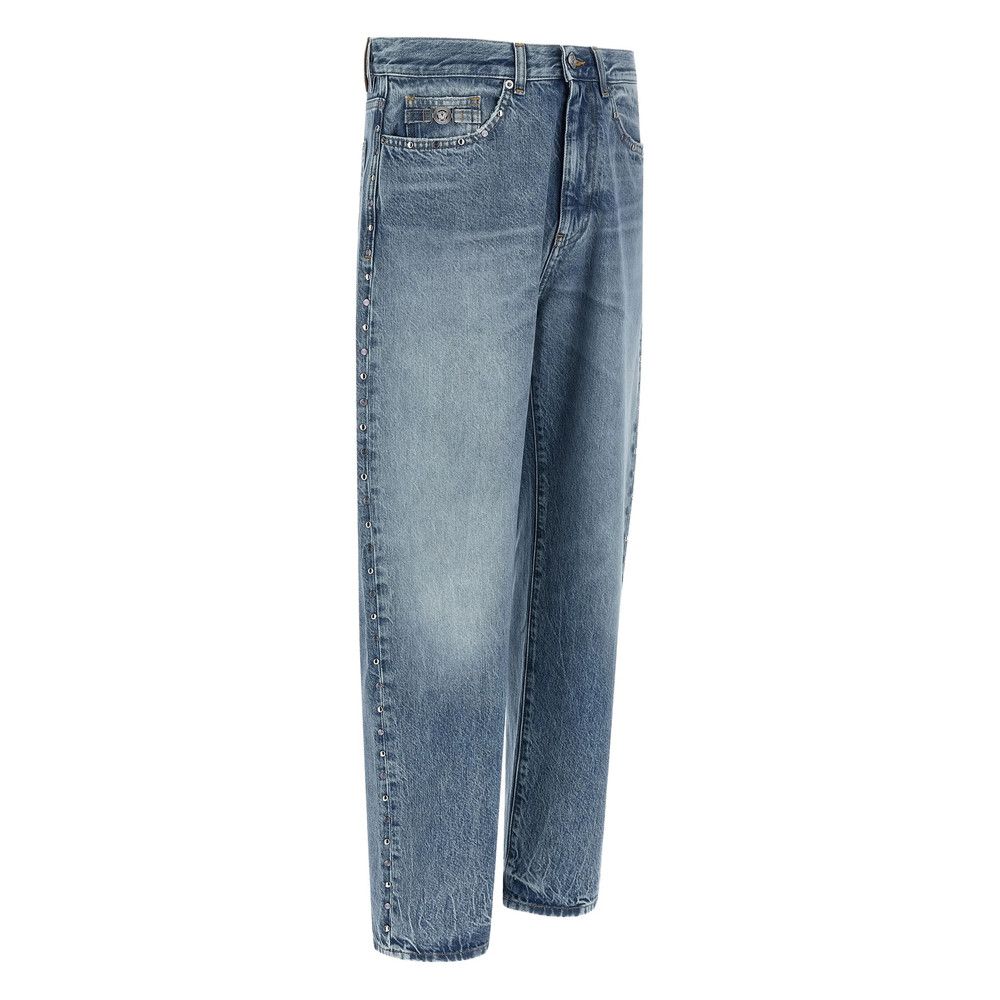 Versace Versace BLUE Denim - Regular & Straight-Leg Jeans Size US 32 / EU 48 - 5 Thumbnail