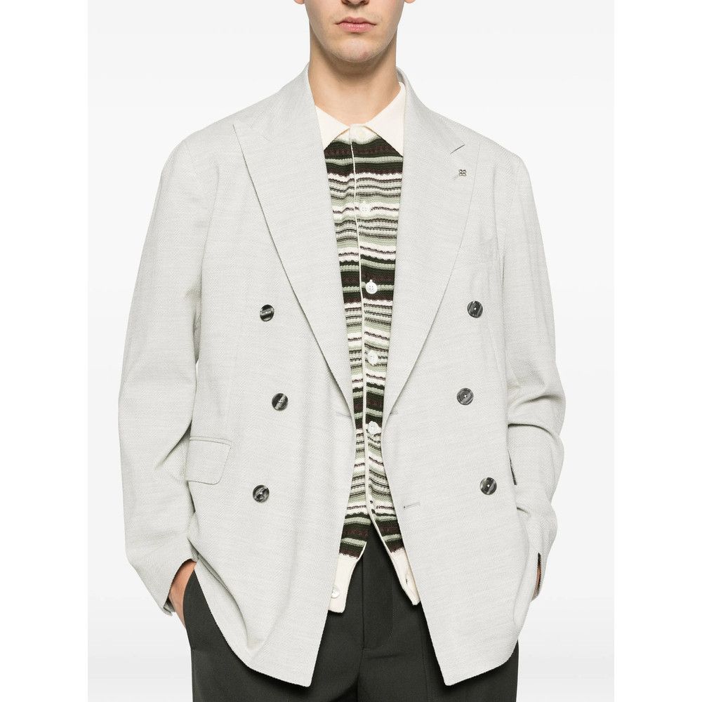 Tagliatore Tagliatore GREY Jackets - Blazers Size US M / EU 48-50 / 2 - 3 Thumbnail