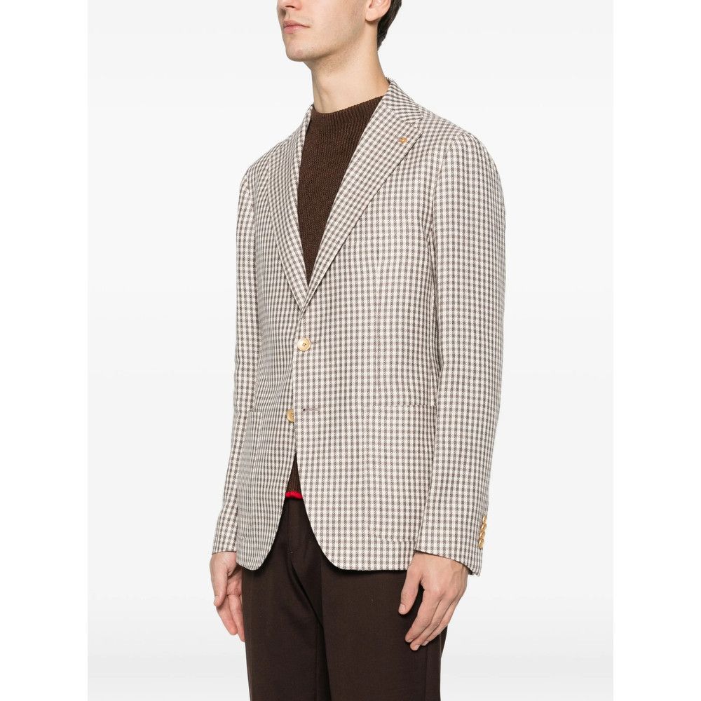 Tagliatore Tagliatore NEUTRALS Jackets - Blazers Size US L / EU 52-54 / 3 - 4 Thumbnail