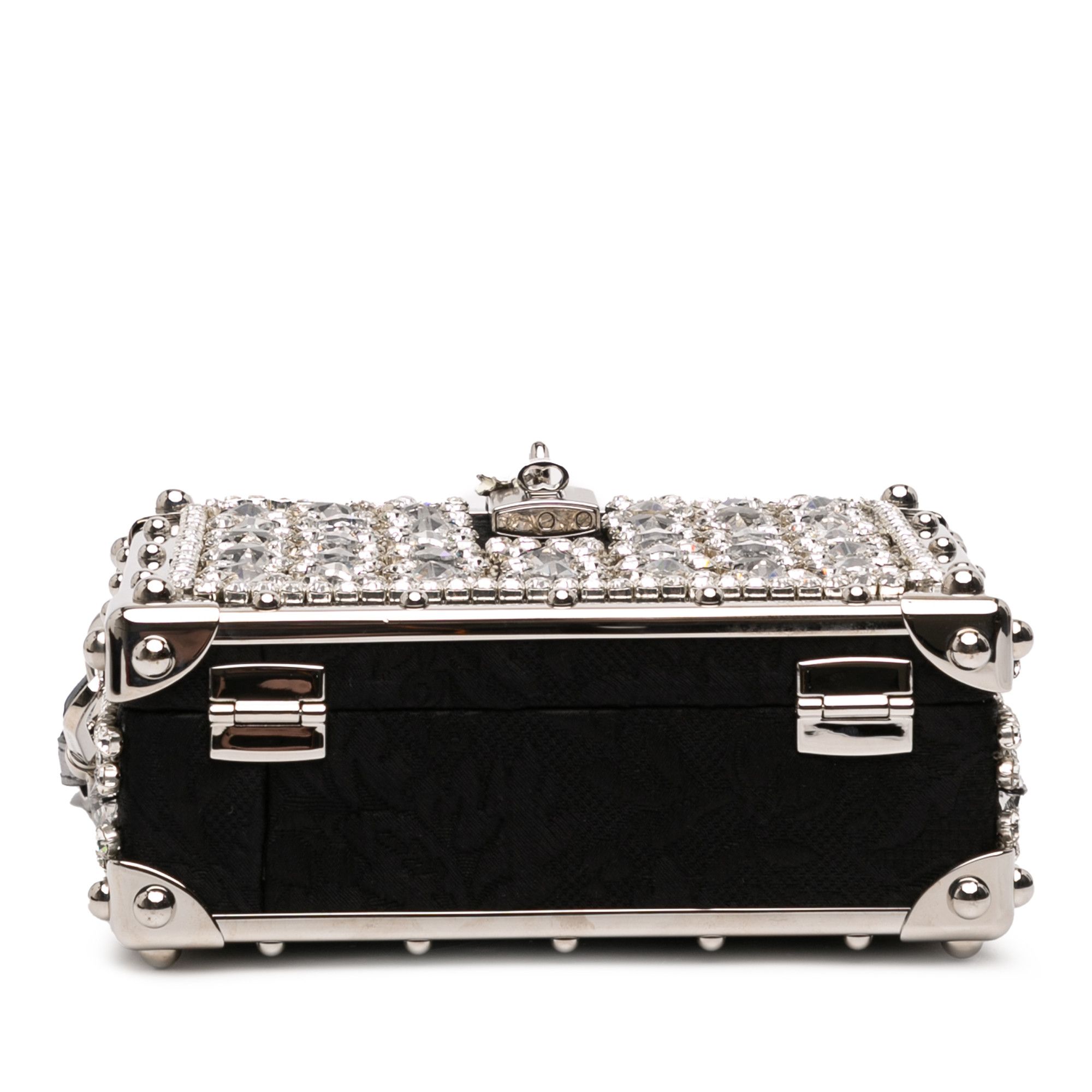 Dolce & Gabbana Dolce & Gabbana Rhinestone Embellished Jacquard Dolce Box Bag Size ONE SIZE - 3 Thumbnail