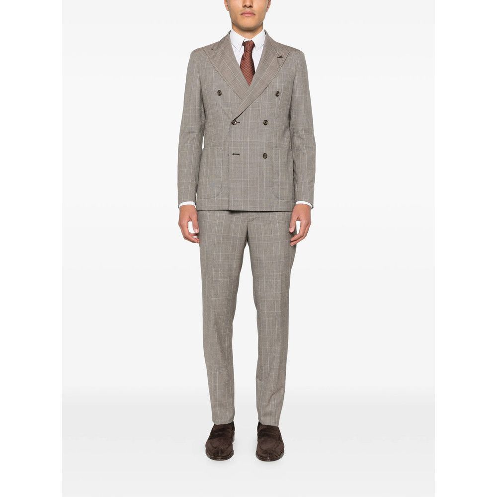 Tagliatore Tagliatore BROWN Suits - Double Breasted Suits Size US M / EU 48-50 / 2 - 5 Thumbnail