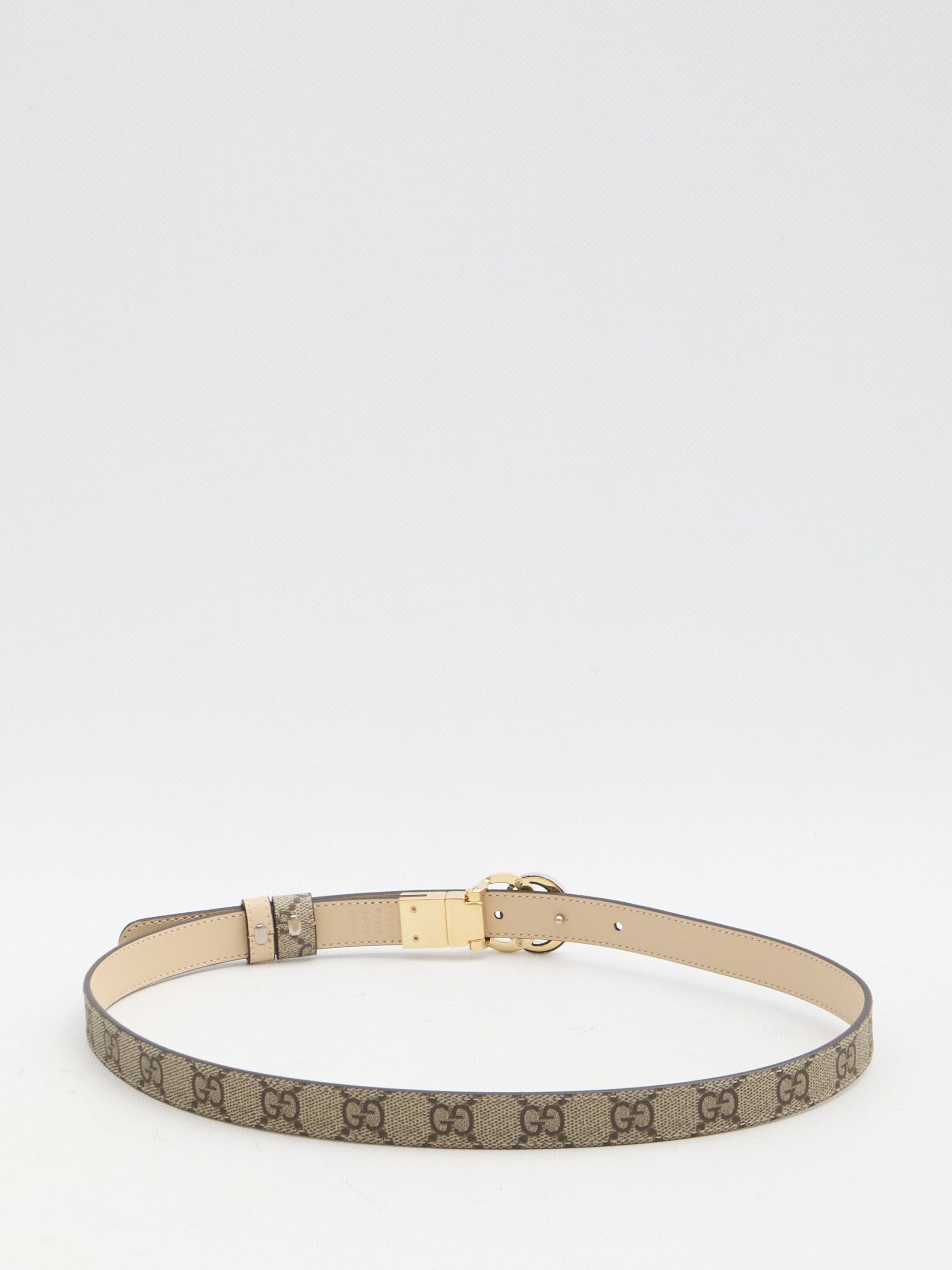 GG Marmont reversible thin belt size 80- brand new + Gucci packaging GG Marmont reversible thin belt in beige, ebony & black  main image 2