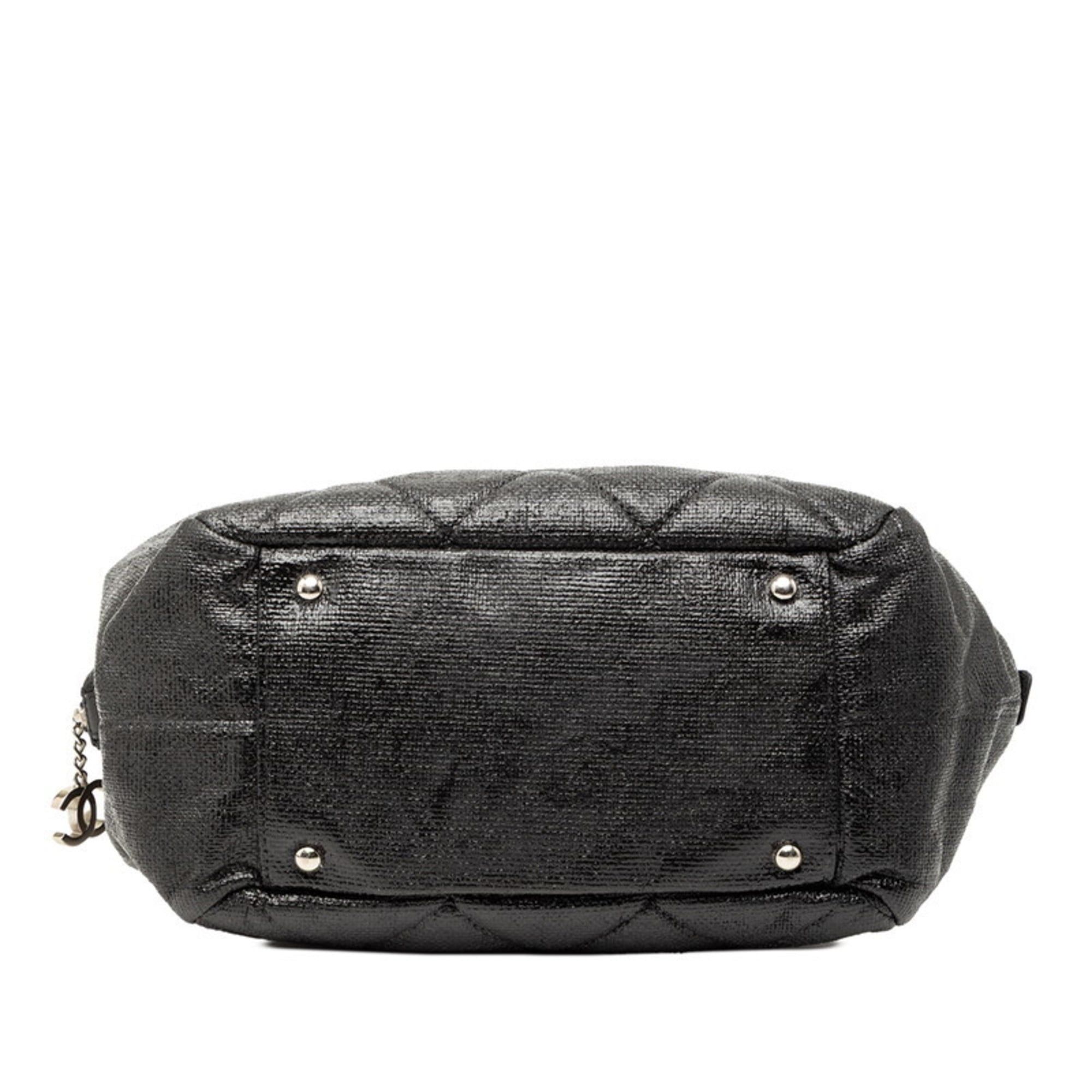 Chanel CHANEL Coco Mark Paris-Biarritz Handbag Black Women's Size ONE SIZE - 3 Thumbnail