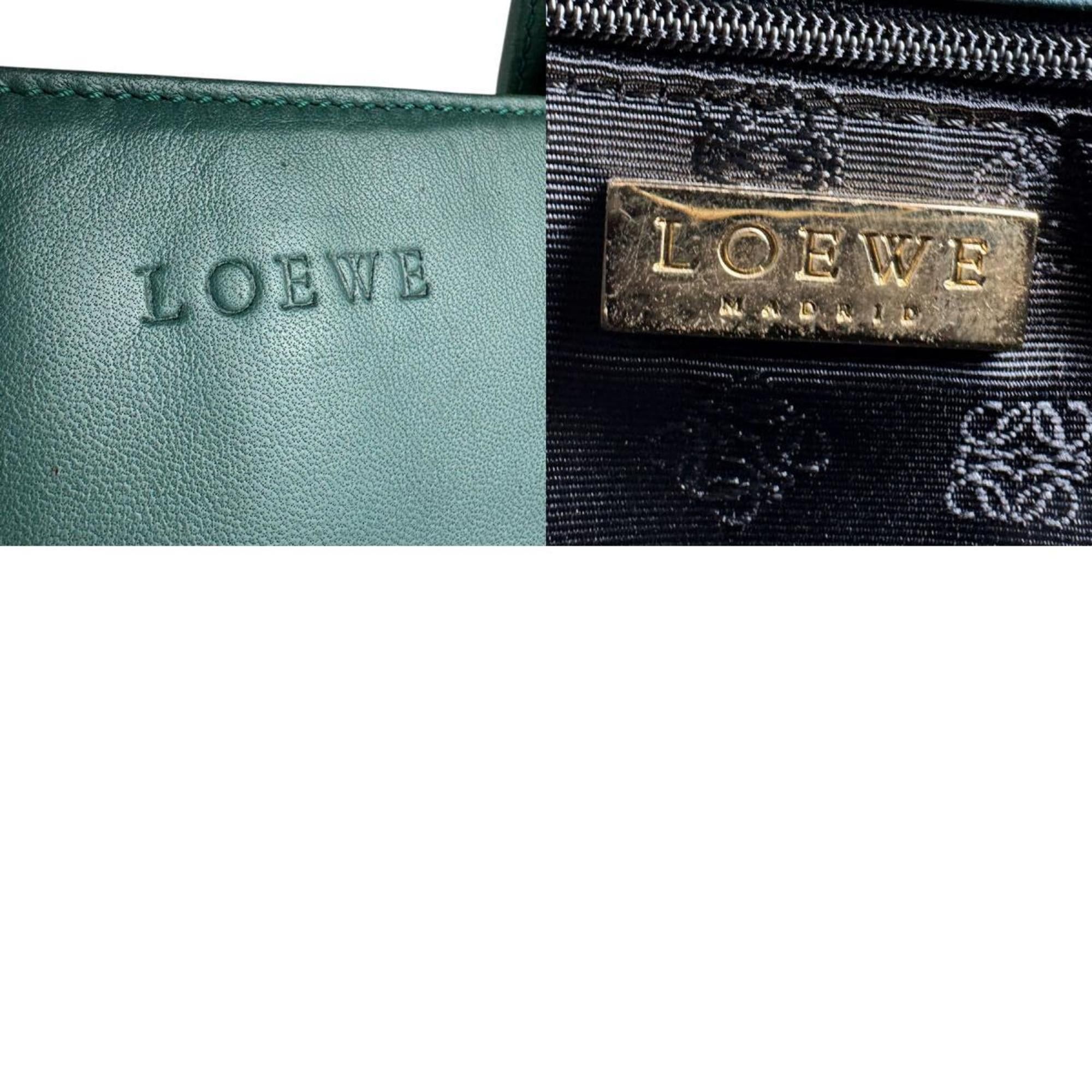 Loewe LOEWE Women's Green Leather Handbag Z8279 Size ONE SIZE - 5 Thumbnail