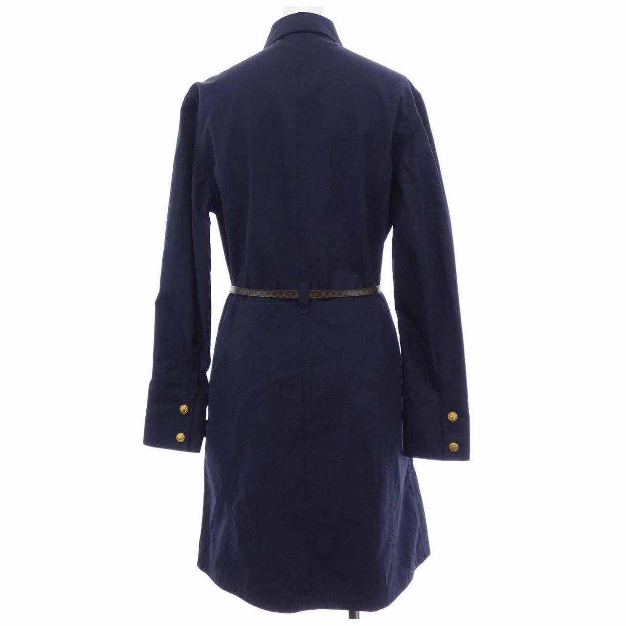 Louis Vuitton Louis Vuitton Louis Vuitton Uniform Detail Dress Textile Dresses FMDR38JH4 DUTY FREE for USA Size ONE SIZE - 2 Thumbnail