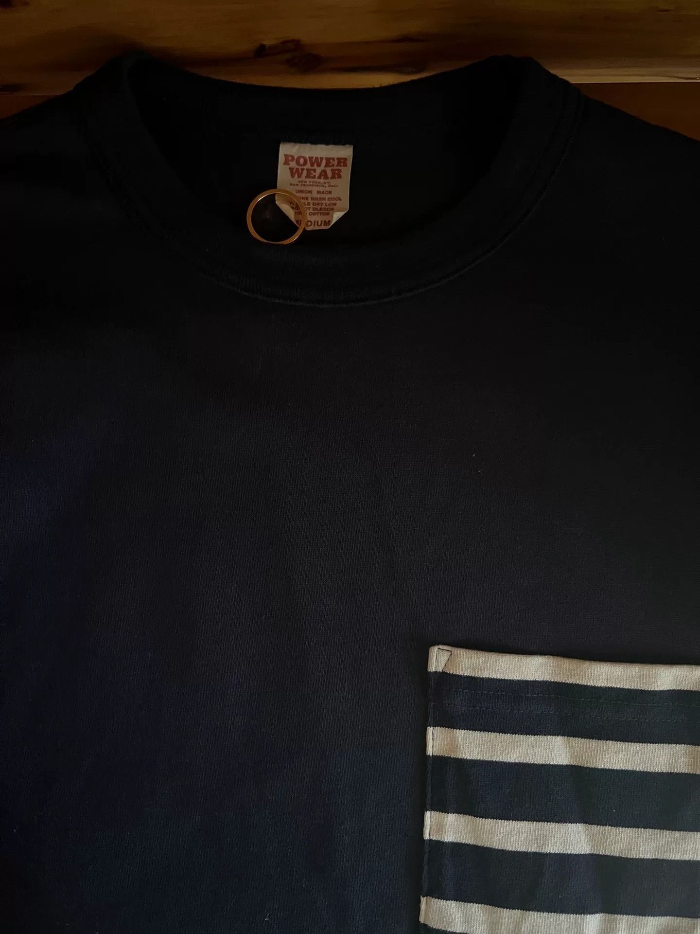 Porter Classic Blue Dyed Striped Sweatshirt with Pocket Size US L / EU 52-54 / 3 - 9 Thumbnail
