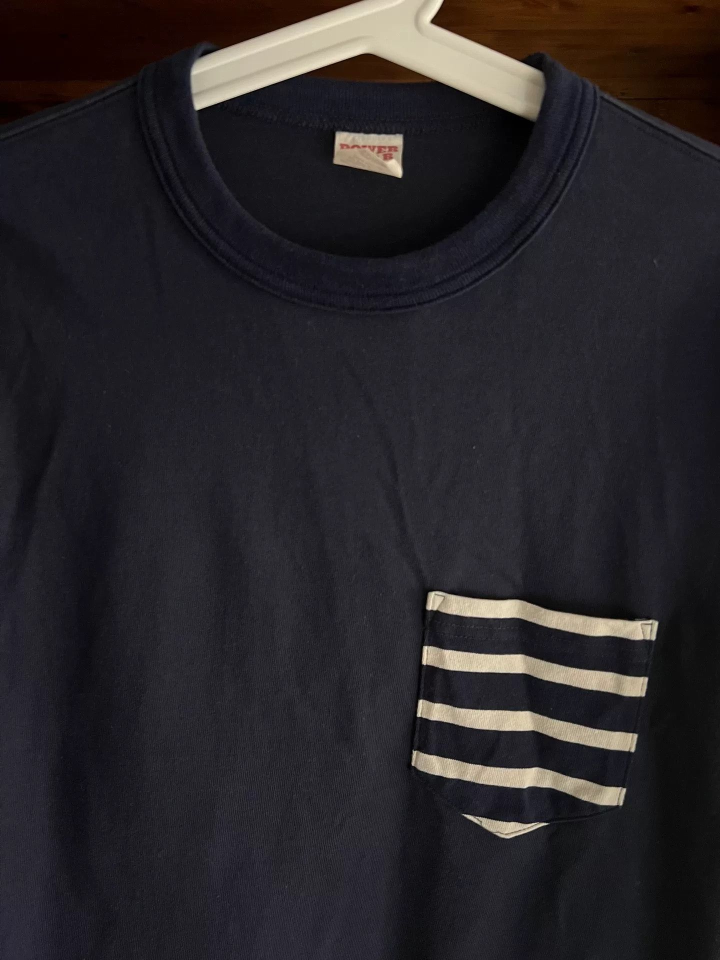 Porter Classic Blue Dyed Striped Sweatshirt with Pocket Size US L / EU 52-54 / 3 - 4 Thumbnail