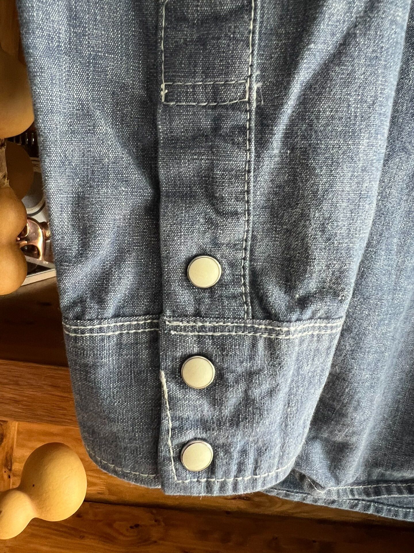 Iron Heart Iron Heart Blue Denim Work Shirt Size US M / EU 48-50 / 2 - 2 Thumbnail