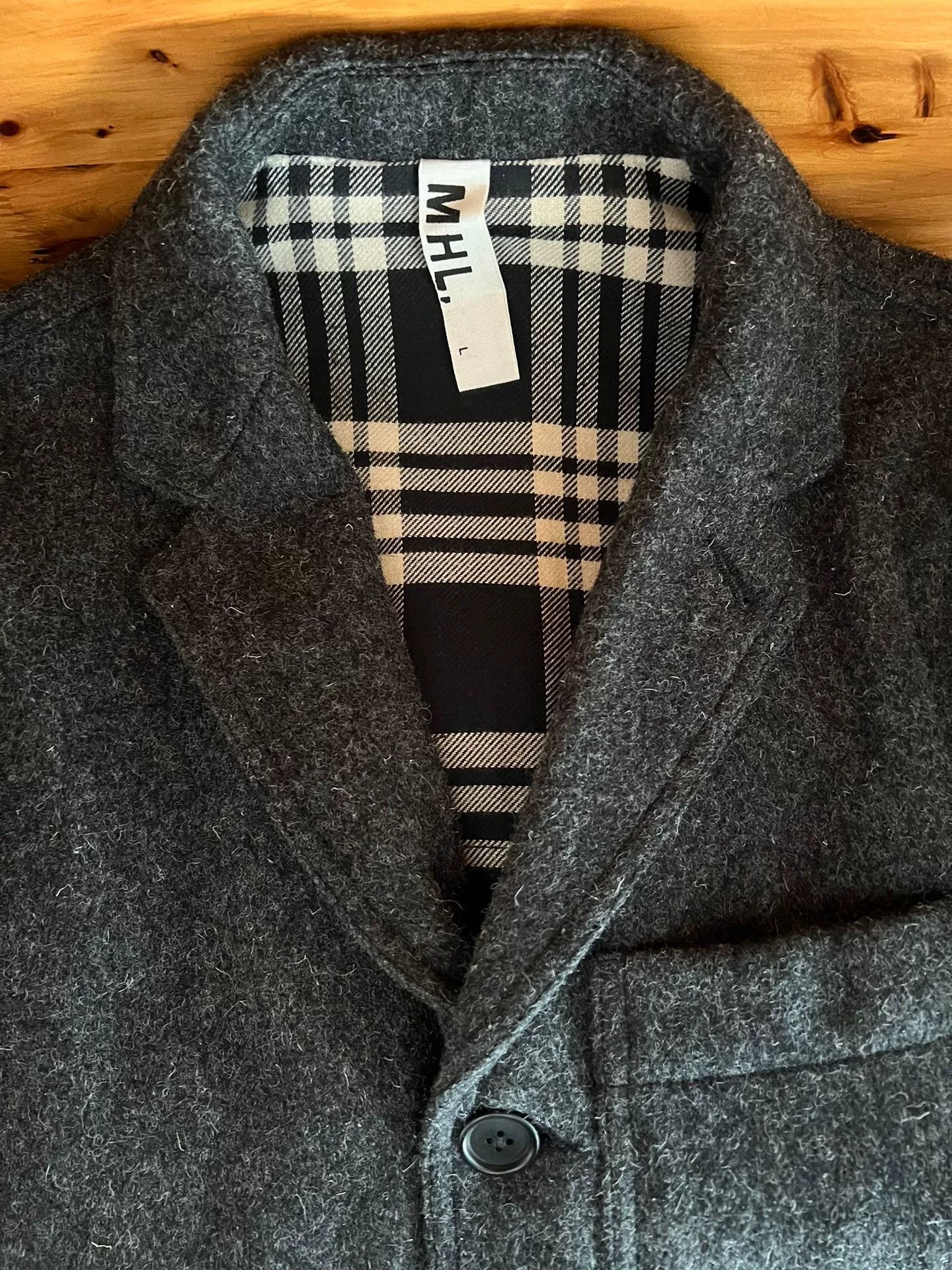 RRL Ralph Lauren Vintage Gray Wool Suit Jacket Size US L / EU 52-54 / 3 - 9 Thumbnail