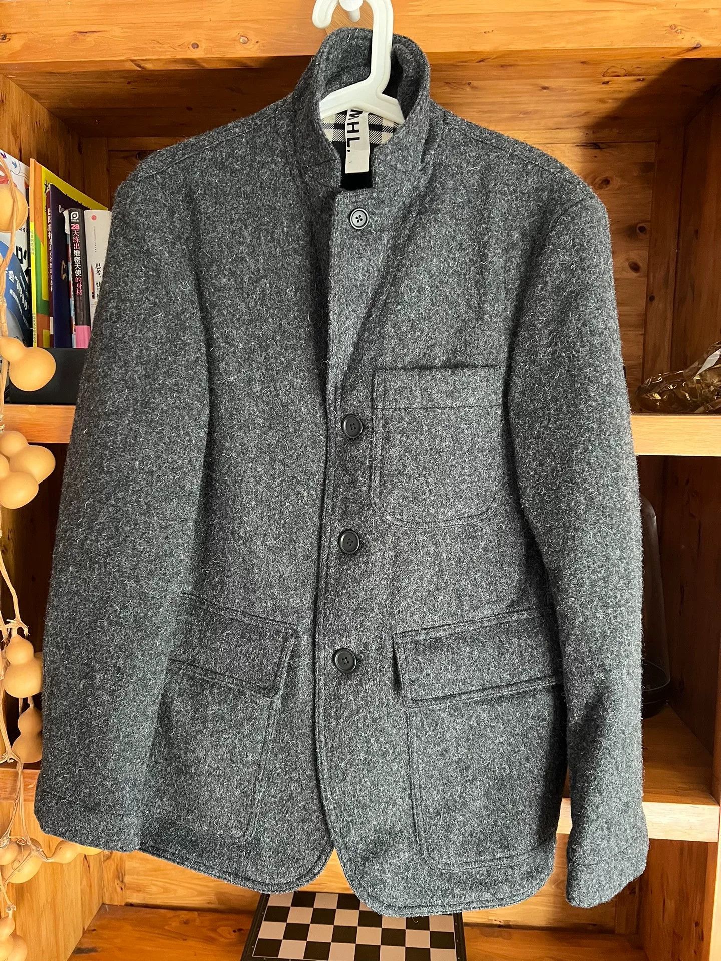 RRL Ralph Lauren Vintage Gray Wool Suit Jacket Size US L / EU 52-54 / 3 - 2 Thumbnail