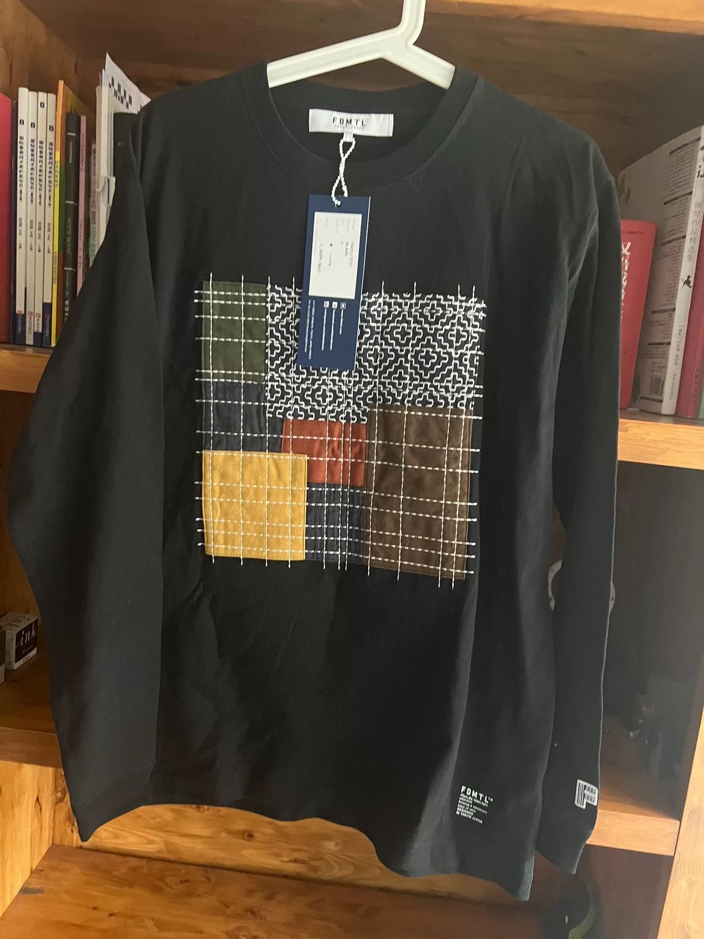 Japanese Brand Stylish Black Long Sleeve Sweatshirt Size US L / EU 52-54 / 3 - 3 Thumbnail
