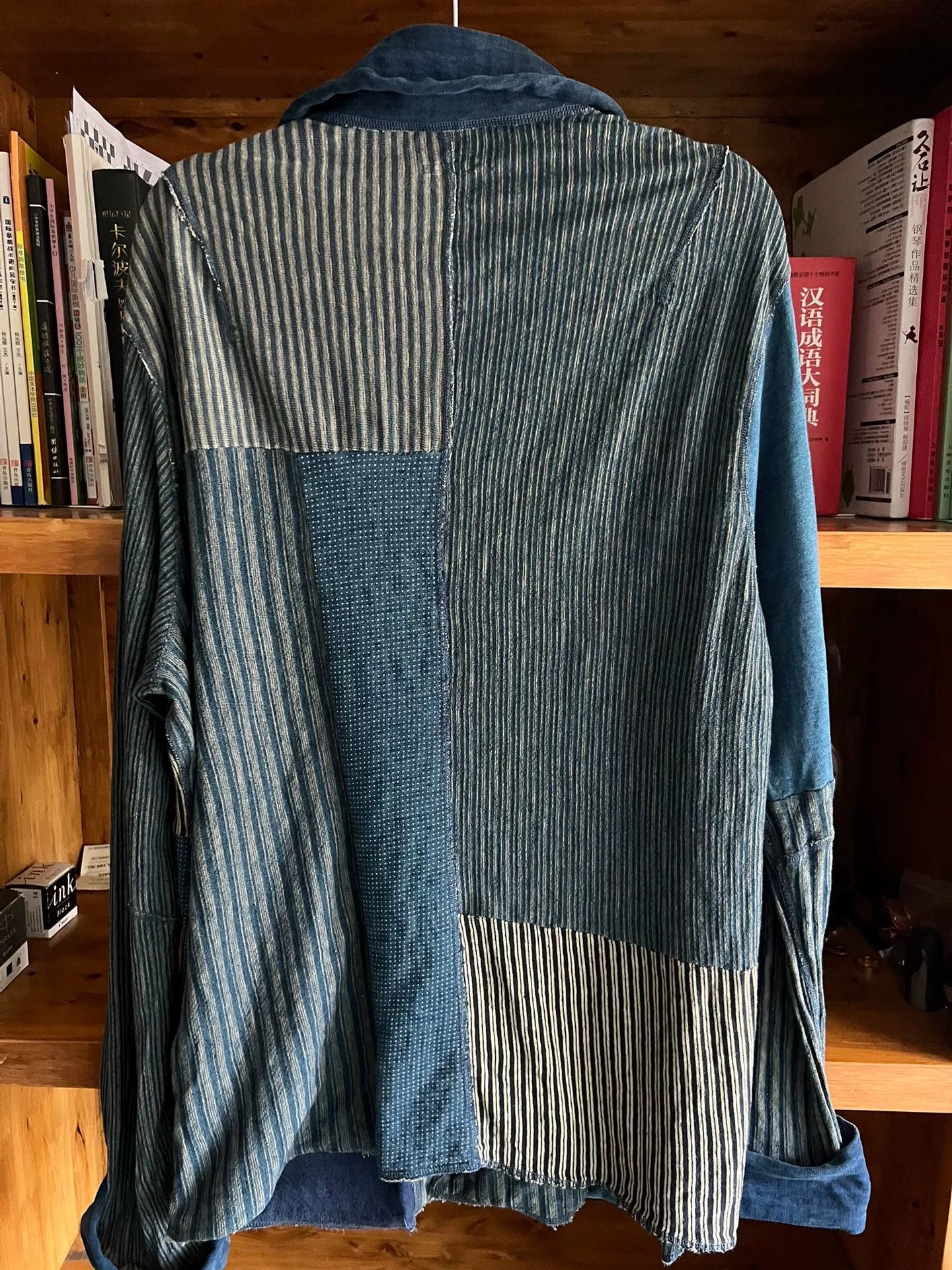 Kapital Kapital Blue Dyed Patchwork Jacket Size US XL / EU 56 / 4 - 4 Thumbnail