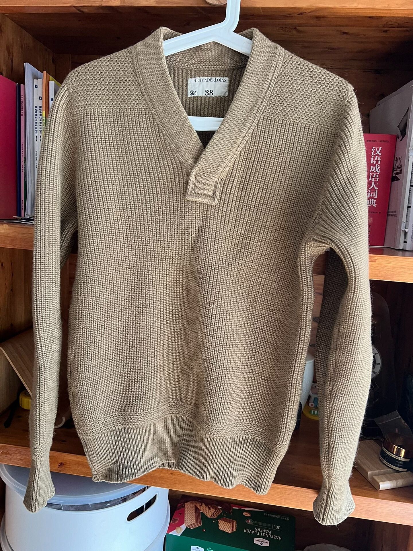 Japanese Brand Tenderloin K-7 Mechanic Wool Sweater Size US M / EU 48-50 / 2 - 3 Thumbnail