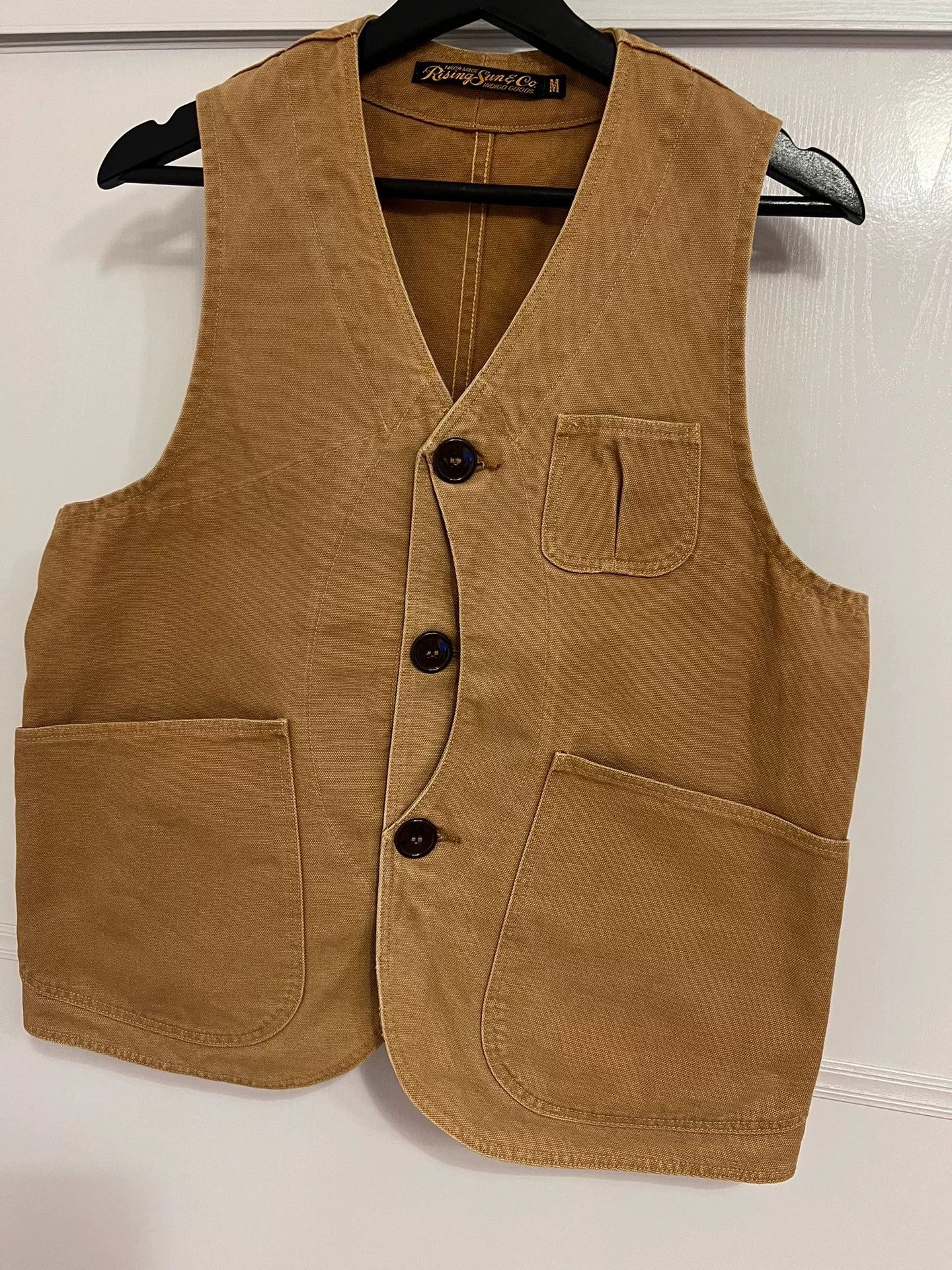 Rising Sun & Co. Rising Sun Canvas Vest in Golden Brown Size US M / EU 48-50 / 2 - 5 Thumbnail