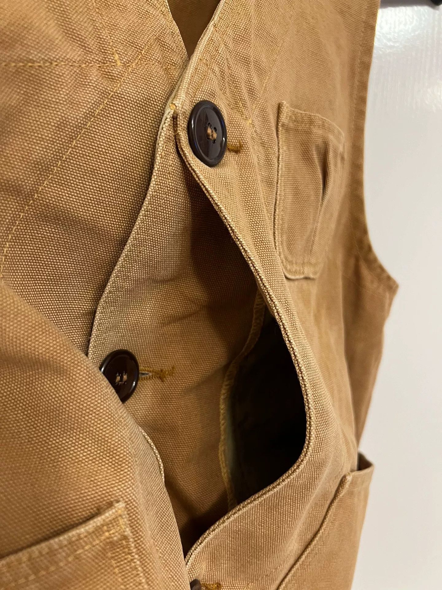 Rising Sun & Co. Rising Sun Canvas Vest in Golden Brown Size US M / EU 48-50 / 2 - 6 Thumbnail