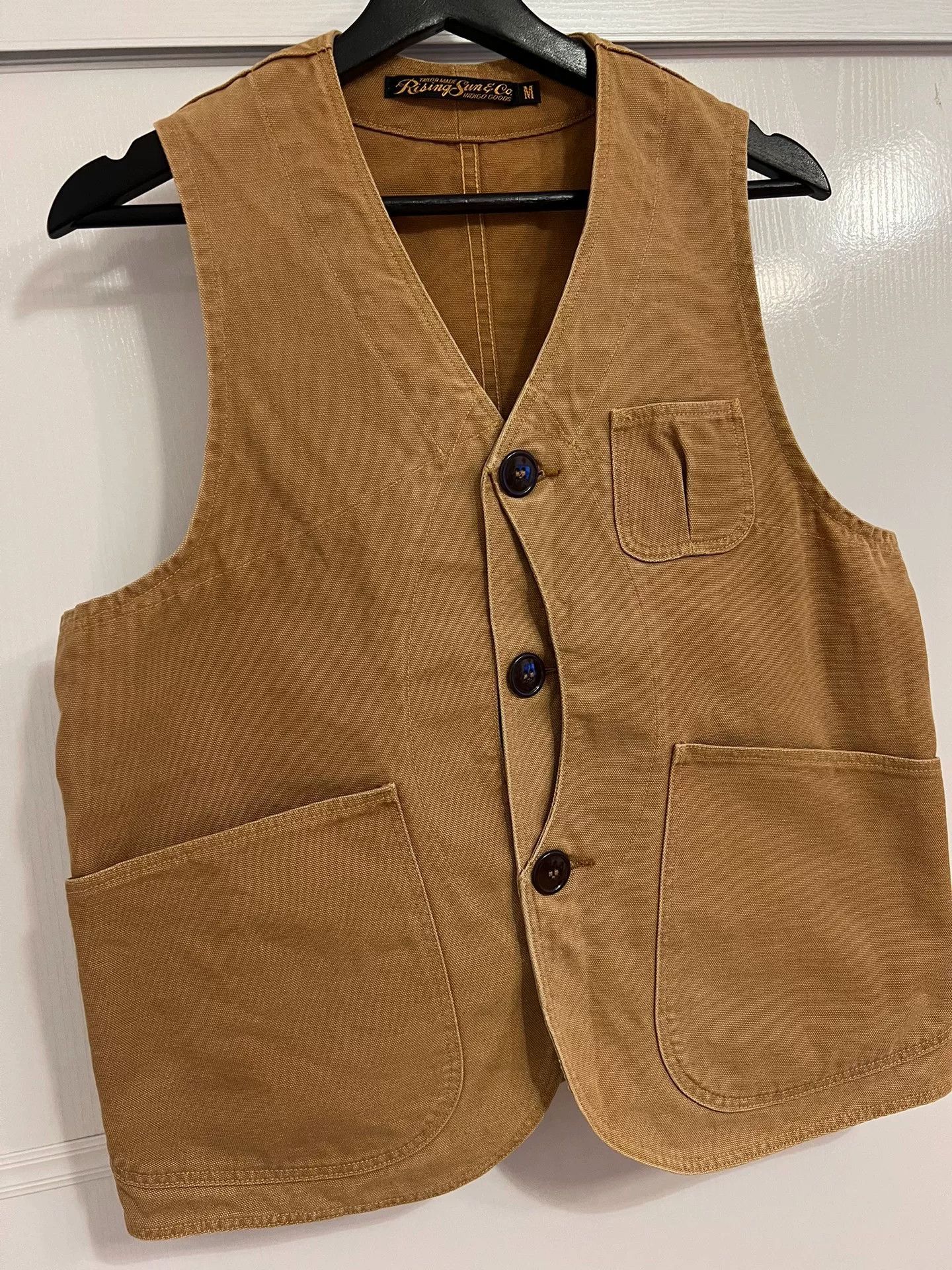 Rising Sun & Co. Rising Sun Canvas Vest in Golden Brown Size US M / EU 48-50 / 2 - 4 Thumbnail