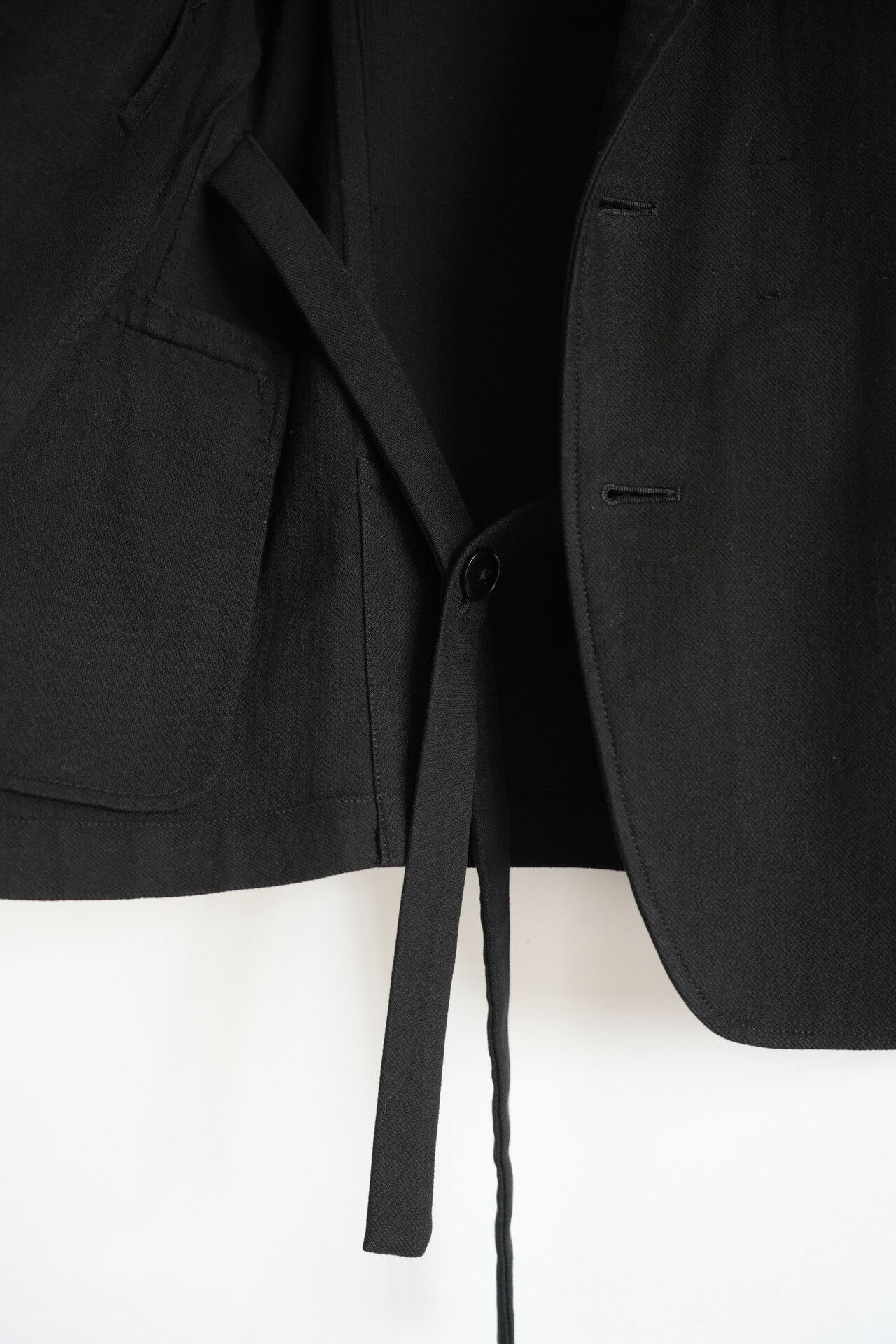 Yohji Yamamoto Yohji Yamamoto Black Suit with Ties Size US S / EU 44-46 / 1 - 6 Thumbnail