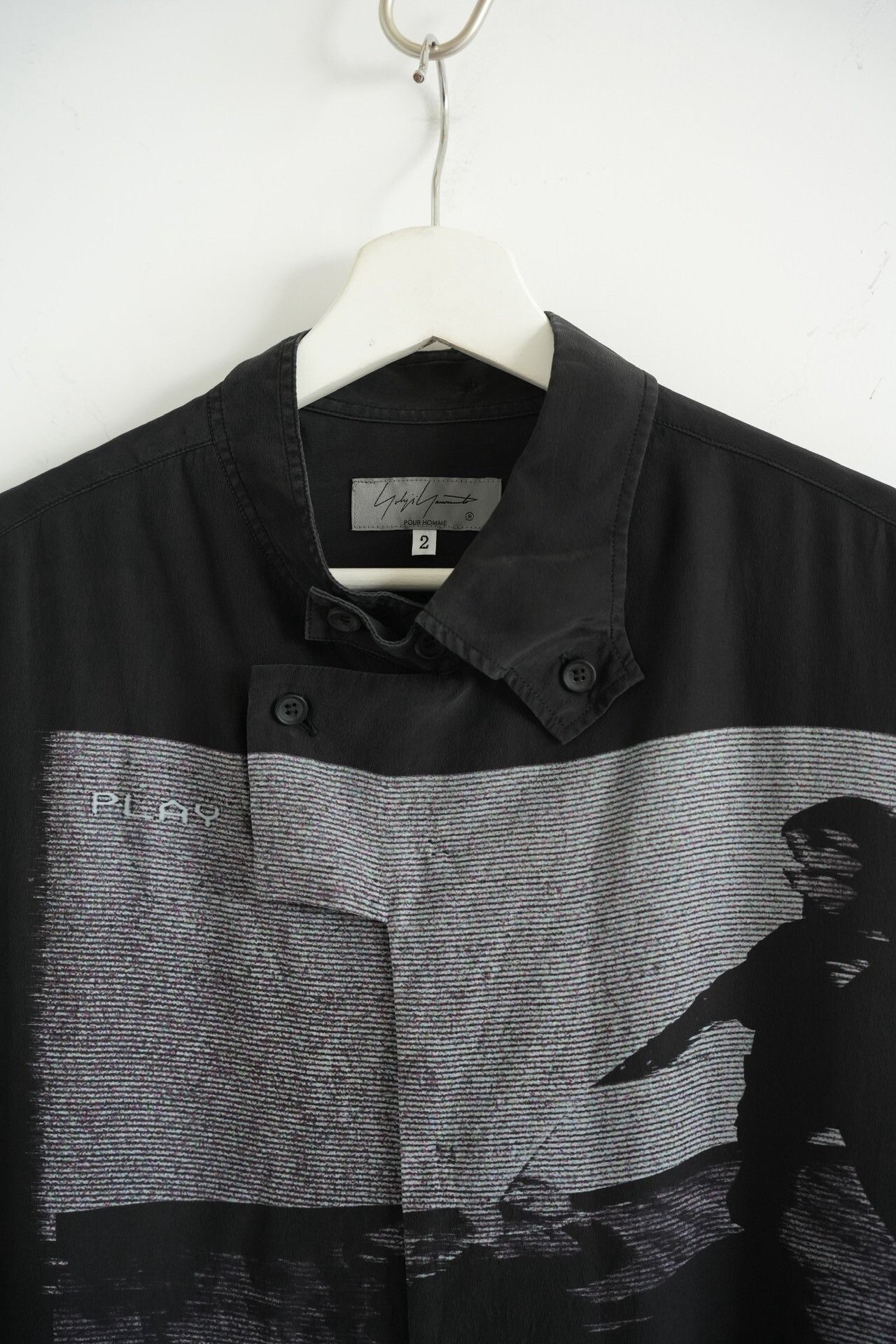 Yohji Yamamoto Yohji Yamamoto Silk Shirt with Print Size US M / EU 48-50 / 2 - 4 Thumbnail