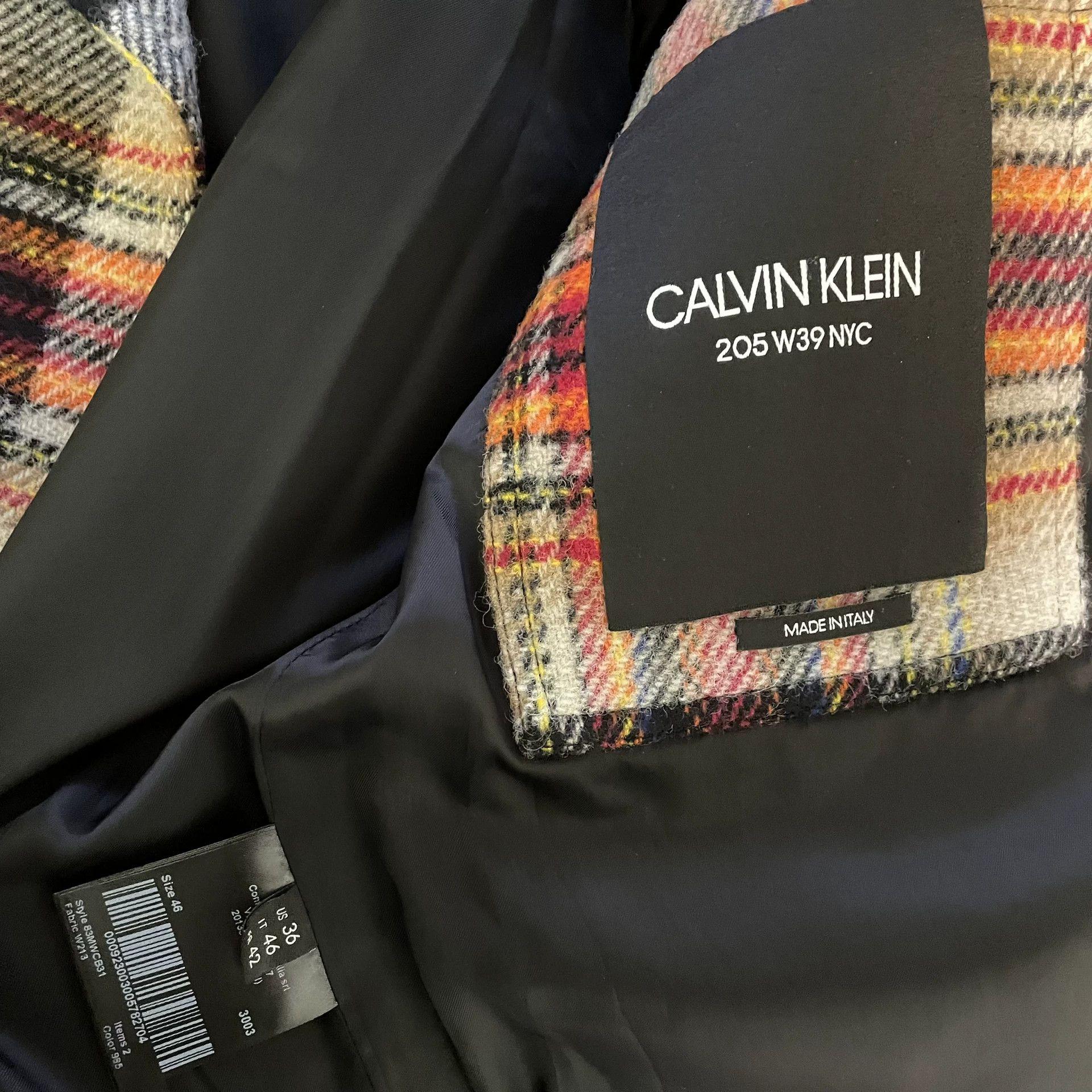 Calvin Klein 205W39NYC Calvin Klein Plaid Fringe Coat Size US S / EU 44-46 / 1 - 2 Thumbnail
