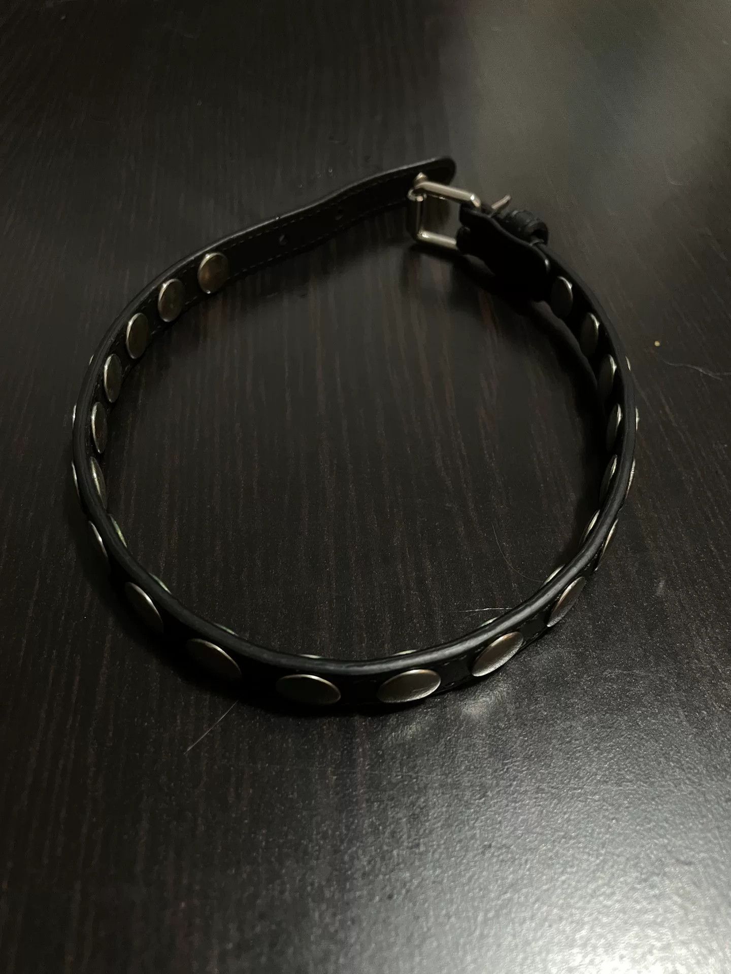 Gucci GUCCI Studded Leather Choker Necklace Size ONE SIZE - 2 Thumbnail