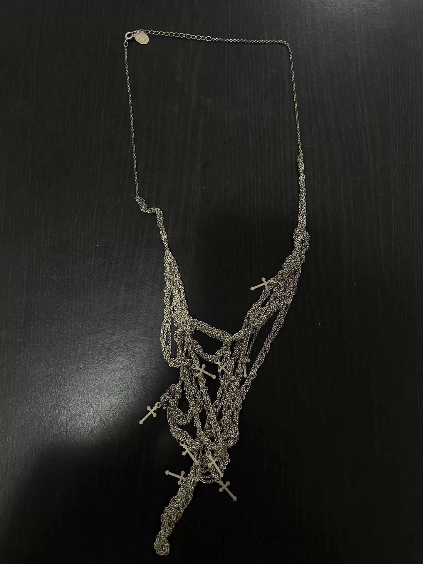 Hysteric Glamour Hysteric Glamour Silver Layered Cross Necklace Size ONE SIZE - 3 Thumbnail