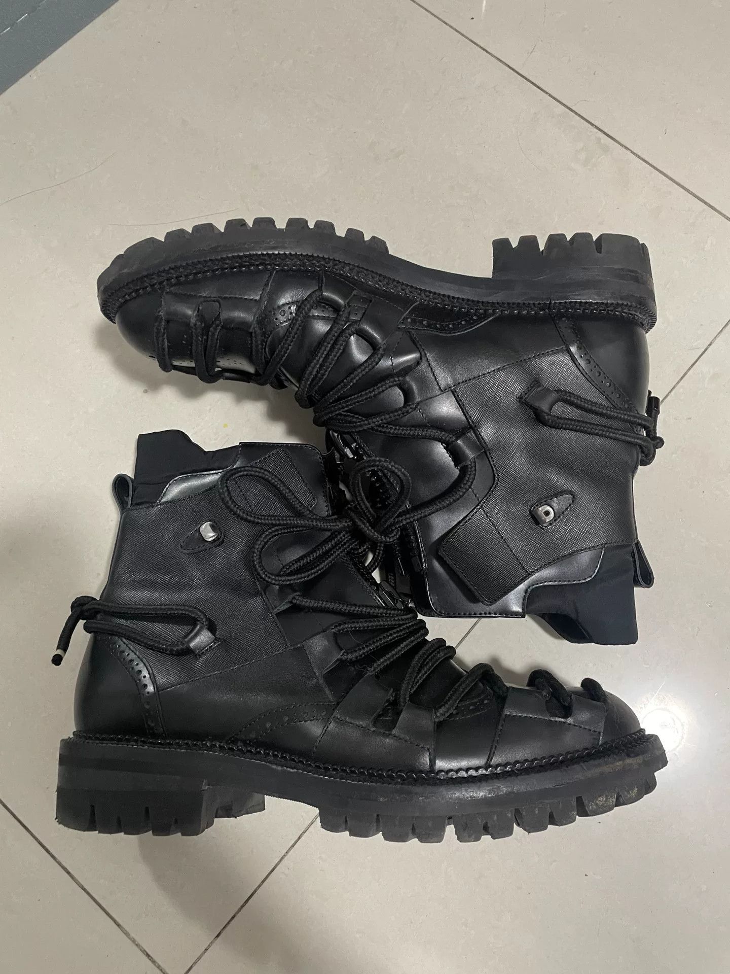 Dsquared2 Dsquared2 Punk Style Lace-Up Boots Size US 11 / EU 44 - 2 Thumbnail