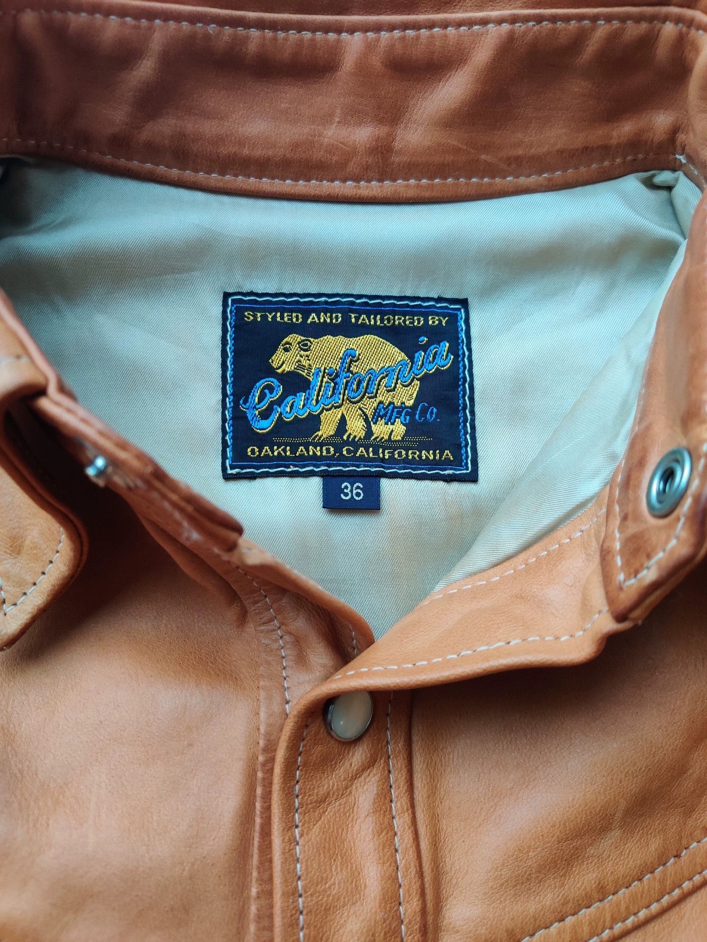 California Republic California Bear Leather Shirt Size 36 Size US M / EU 48-50 / 2 - 5 Thumbnail