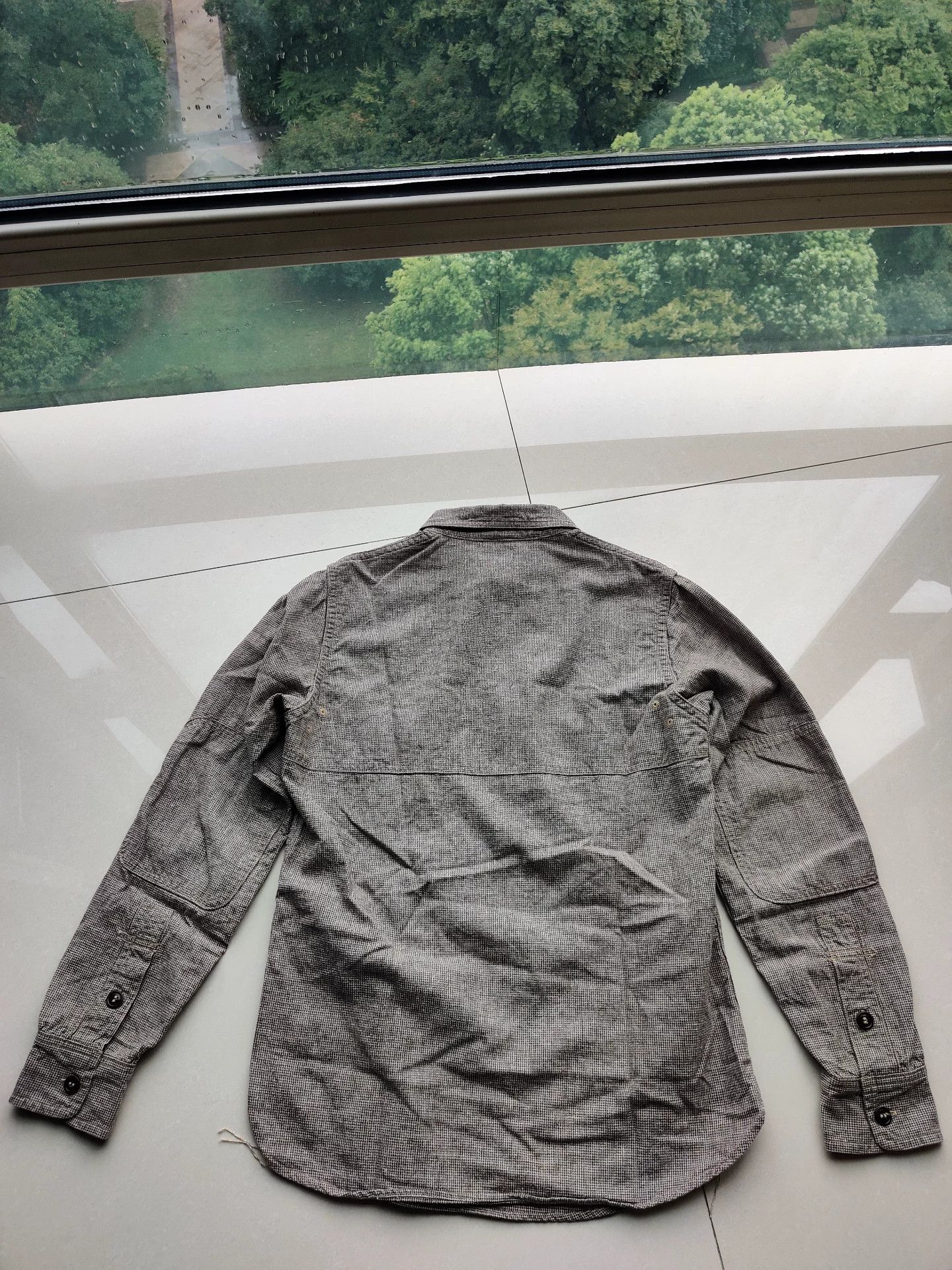 Freewheelers Stylish Checked Shirt with Zipper Detail Size US M / EU 48-50 / 2 - 2 Thumbnail