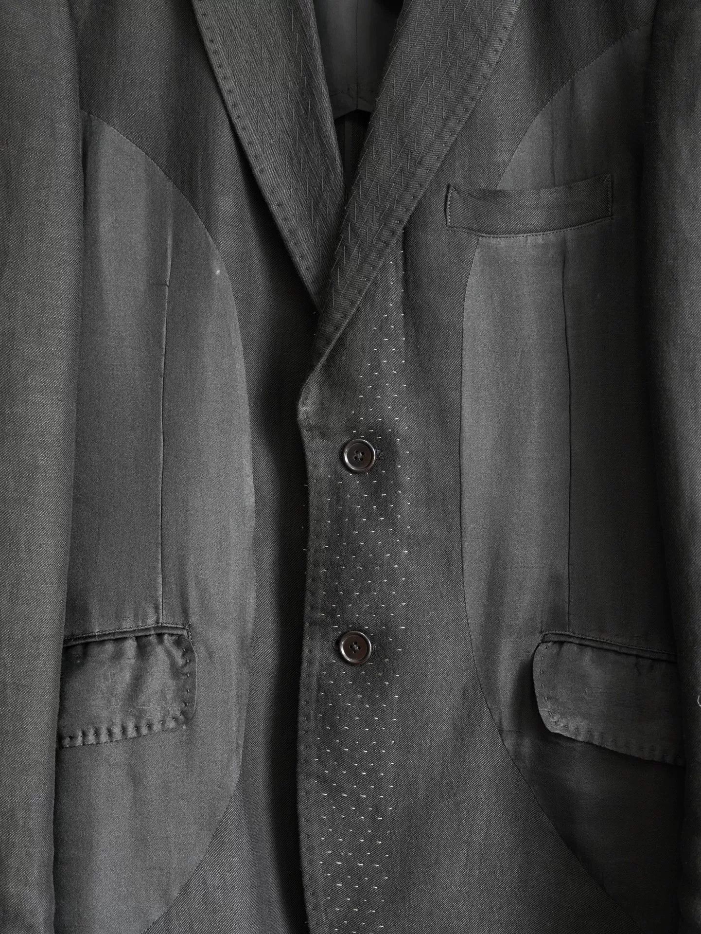 Yohji Yamamoto Yohji Yamamoto Hand-Stitched Jacket Size US XL / EU 56 / 4 - 6 Thumbnail