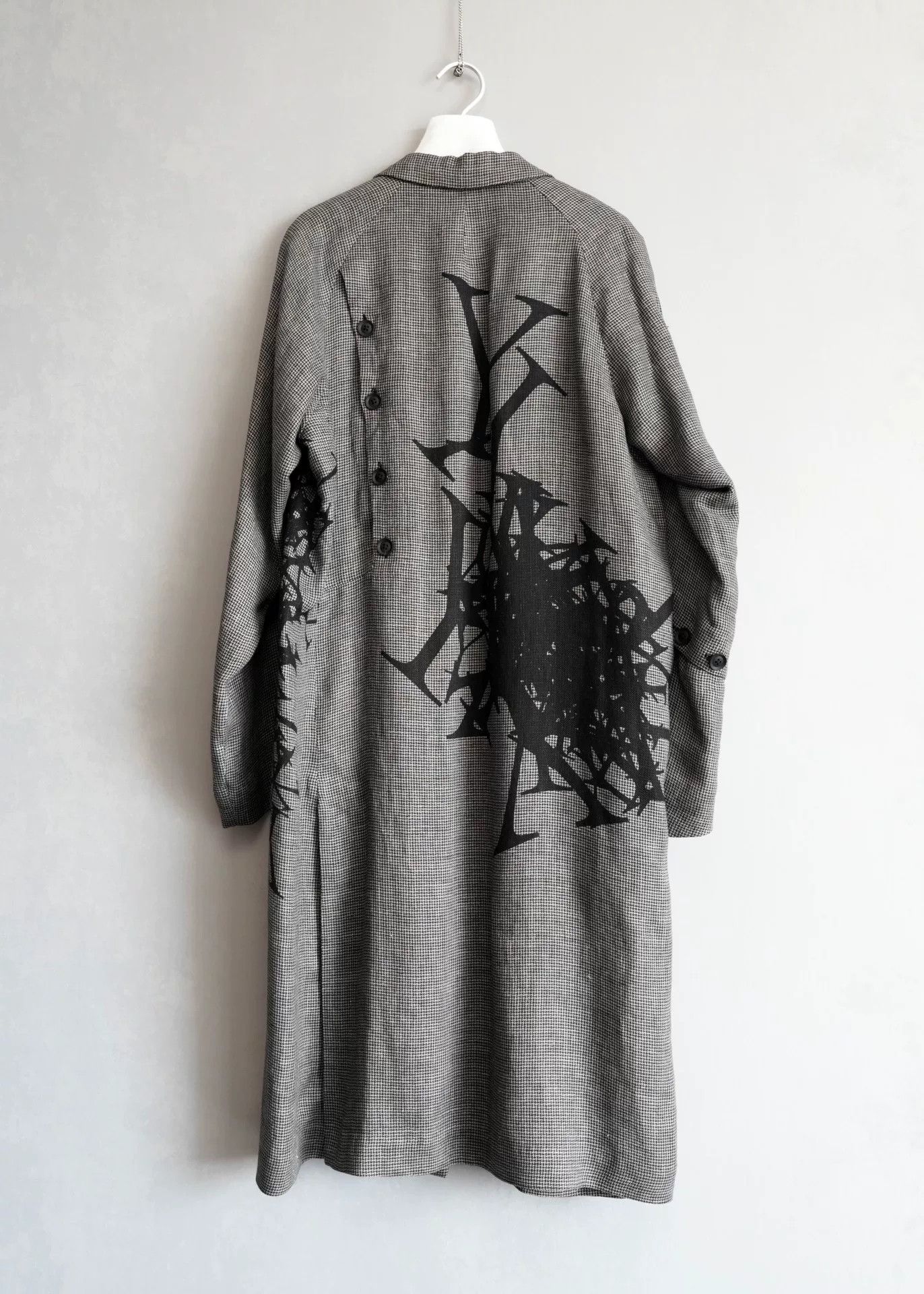 Yohji Yamamoto Yohji Yamamoto Houndstooth Pattern Coat Size US L / EU 52-54 / 3 - 4 Thumbnail