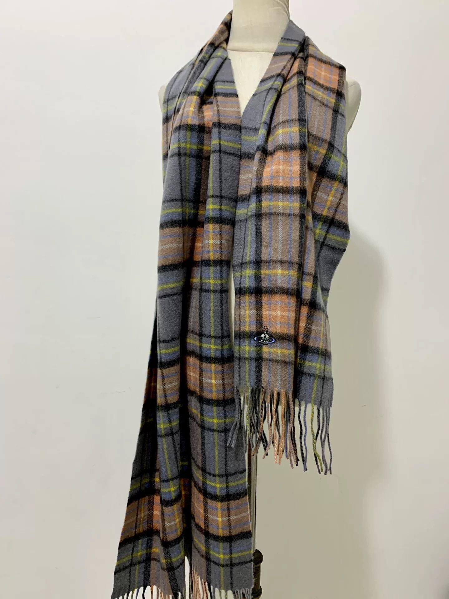 Vivienne Westwood Vivienne Westwood Wool Check Scarf Size ONE SIZE - 3 Thumbnail