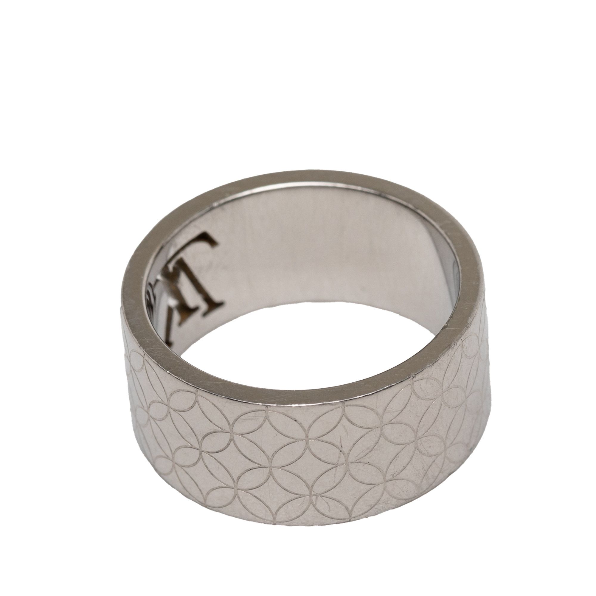 Louis Vuitton Louis Vuitton Stainless Steel LV Champs Elysees Ring L Size ONE SIZE - 5 Thumbnail