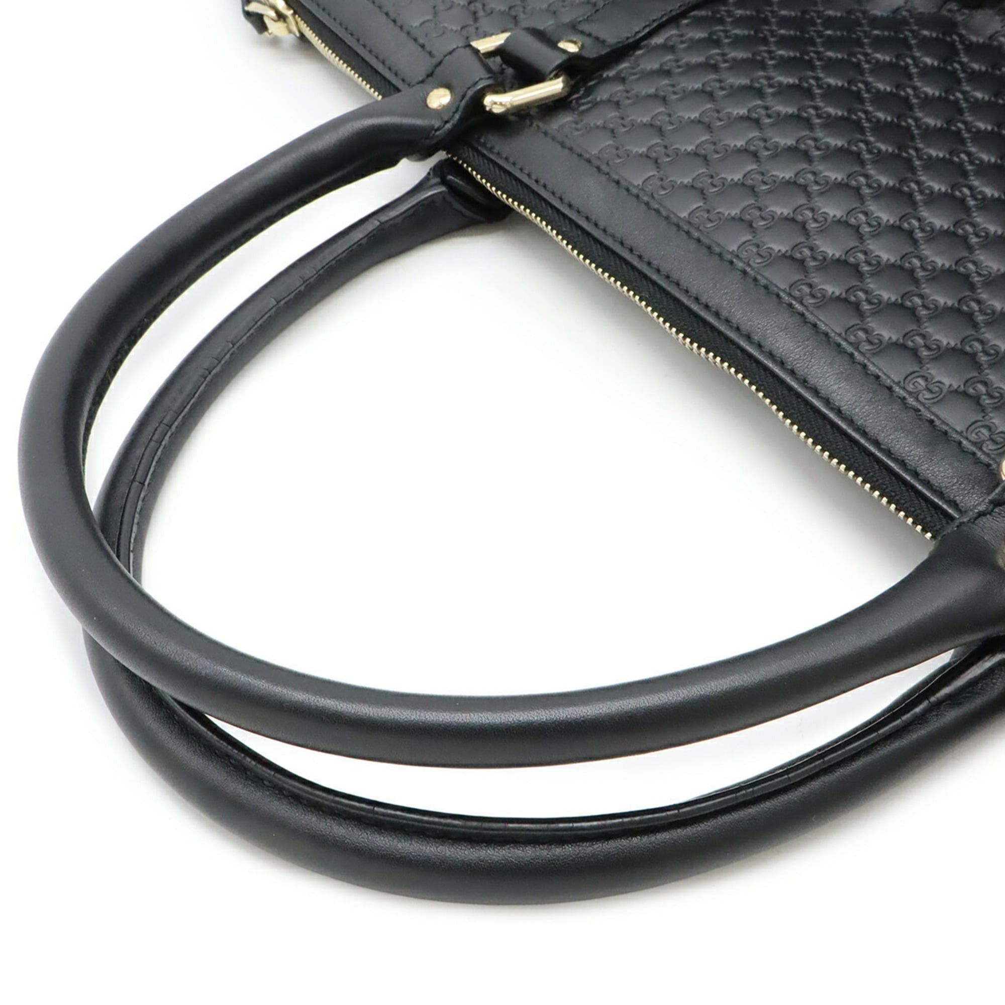 Gucci GUCCI Micro Guccissima Tote Bag Shoulder Leather Black 449655 Size ONE SIZE - 5 Thumbnail
