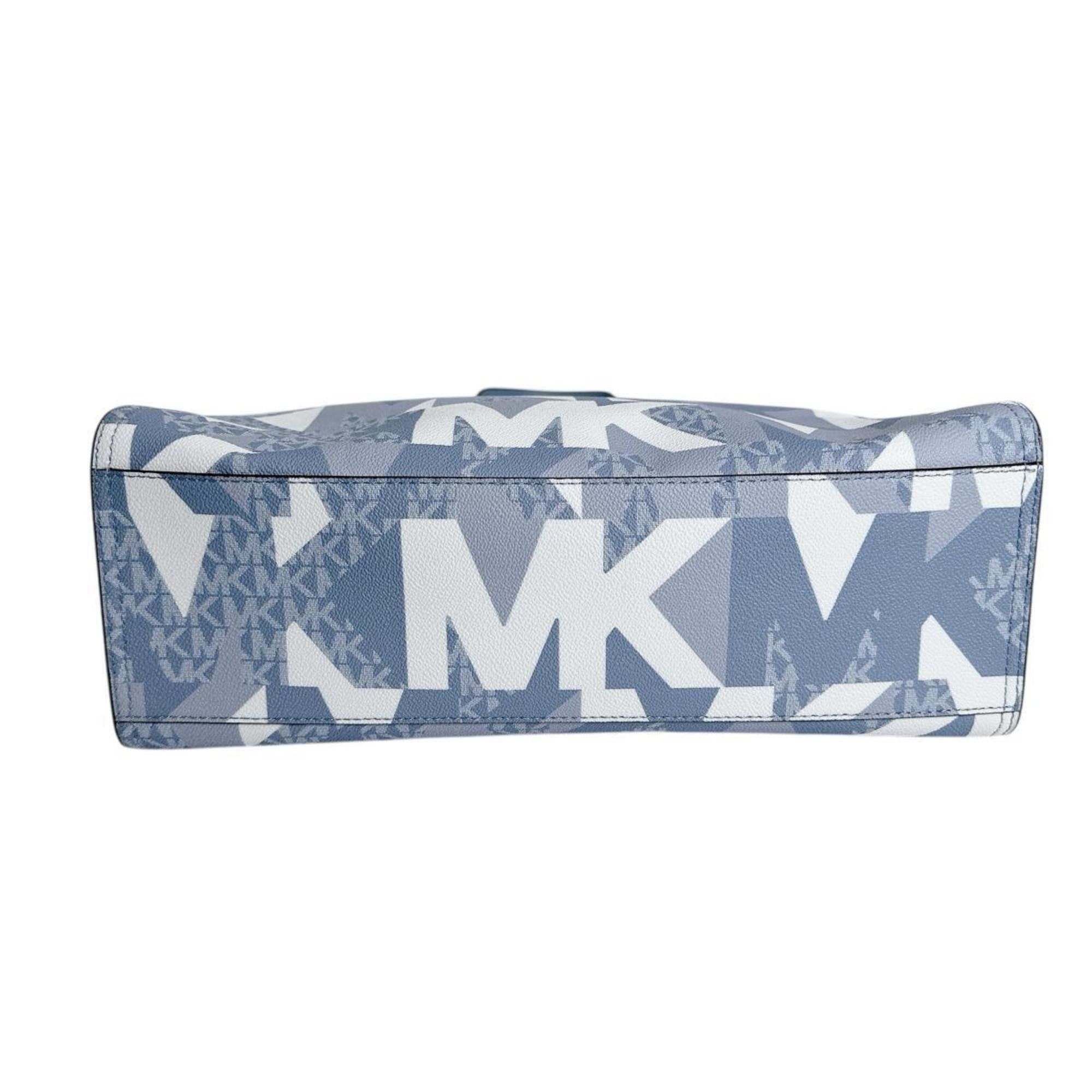 Michael Kors Michael Kors Kenley Leather Shoulder Bag, Blue, 35H1GY9T3T Size ONE SIZE - 4 Thumbnail
