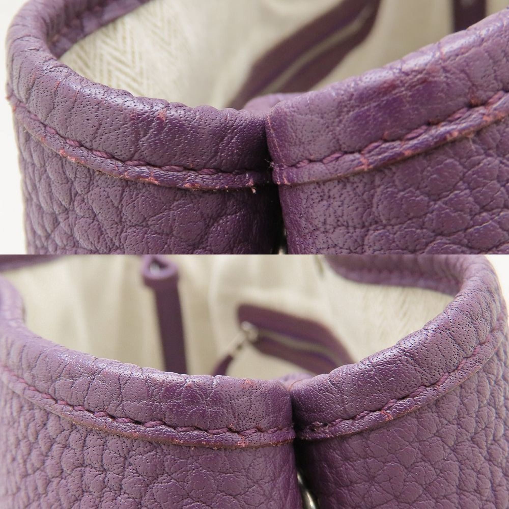 Hermes HERMES Garden Party TPM X Stamp 2016 Negonda Cassis Handbag for Women 353031 Size ONE SIZE - 6 Thumbnail